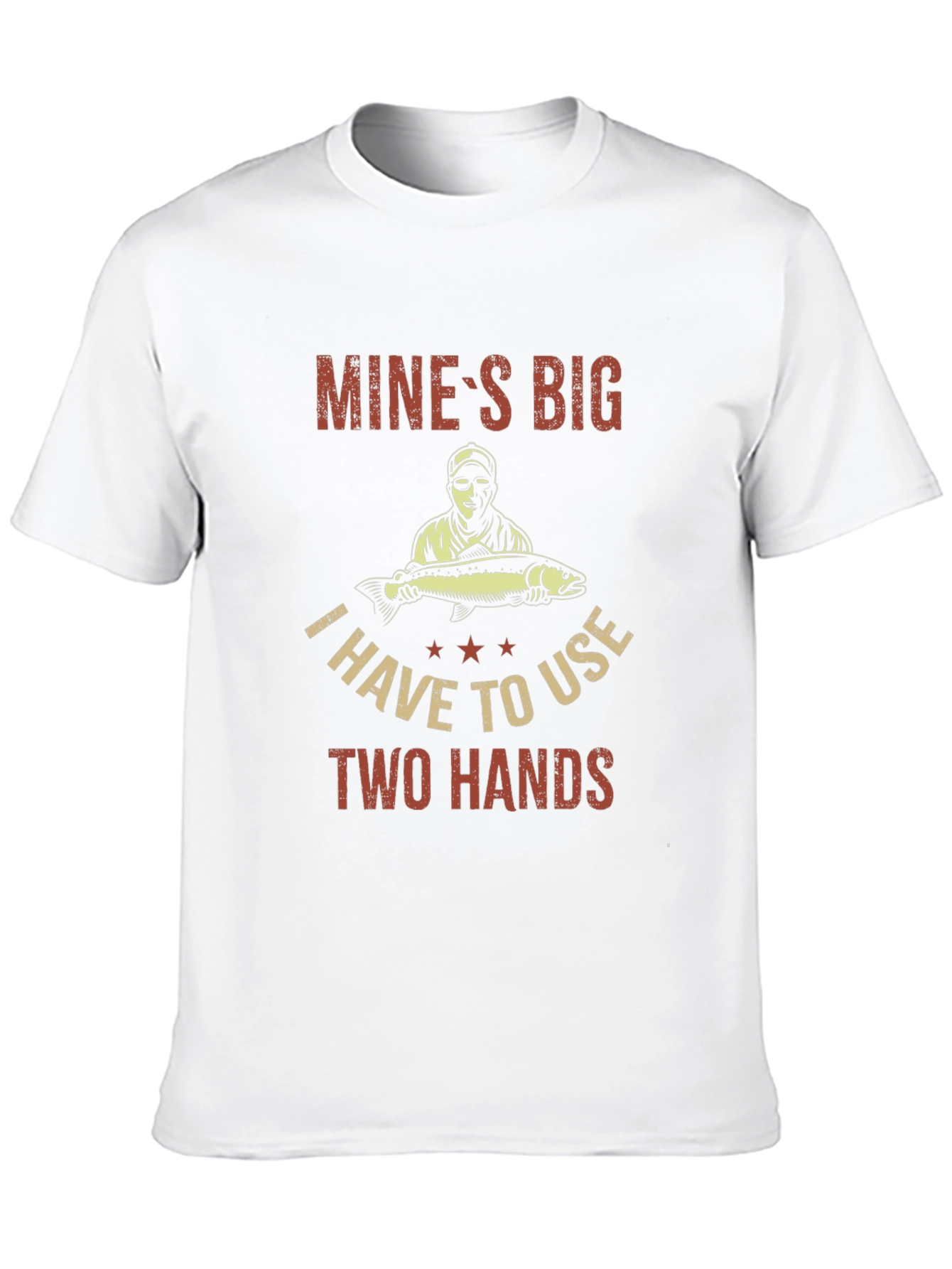 Mines Big Funny Fishing T-Shirt