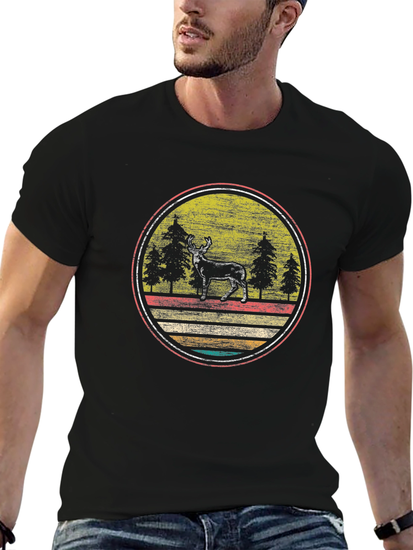 Retro Moose Graphic Tee