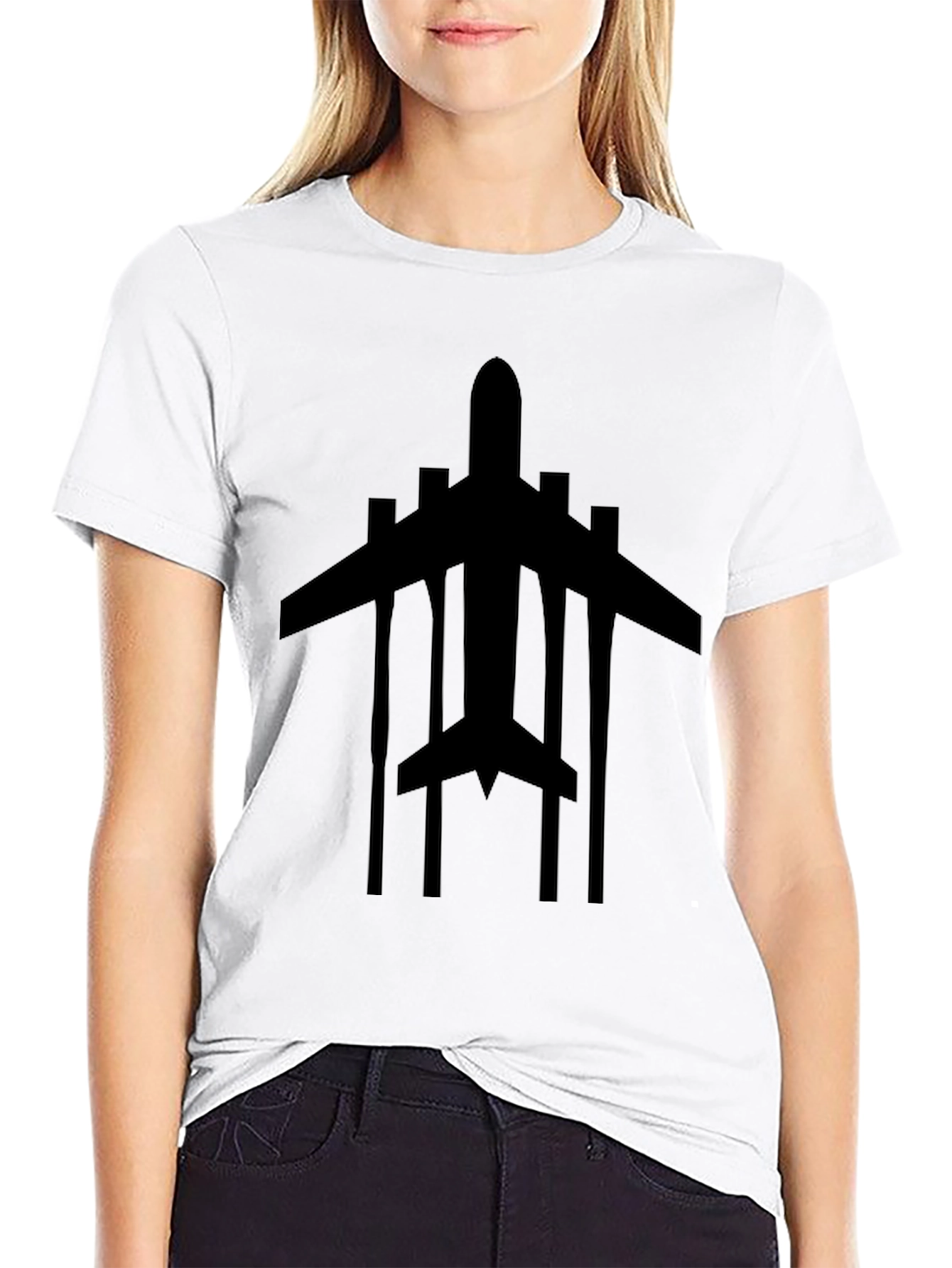 Airplane Graphic Tee - Black T-Shirt