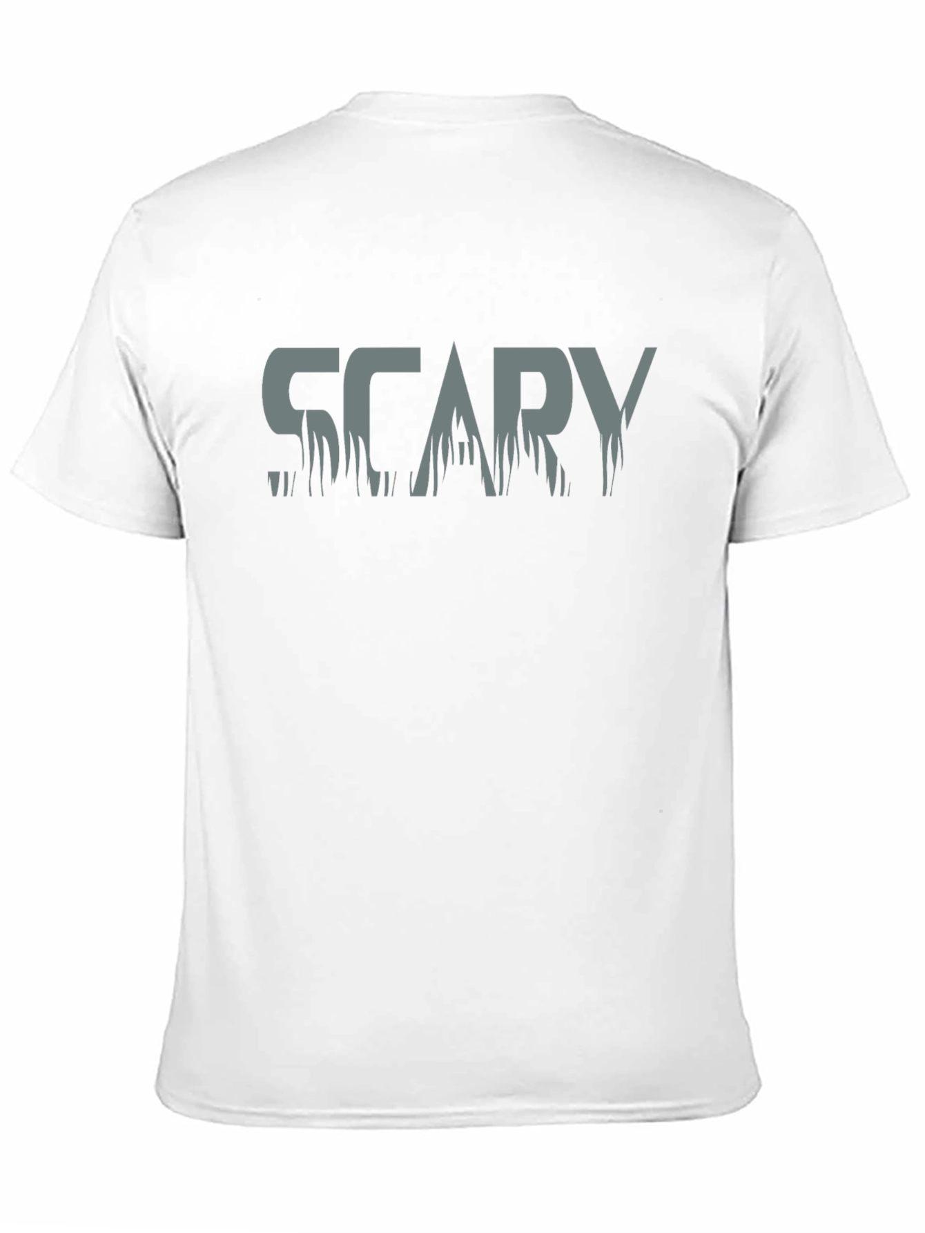 Mens Scary Graphic Print T-Shirt