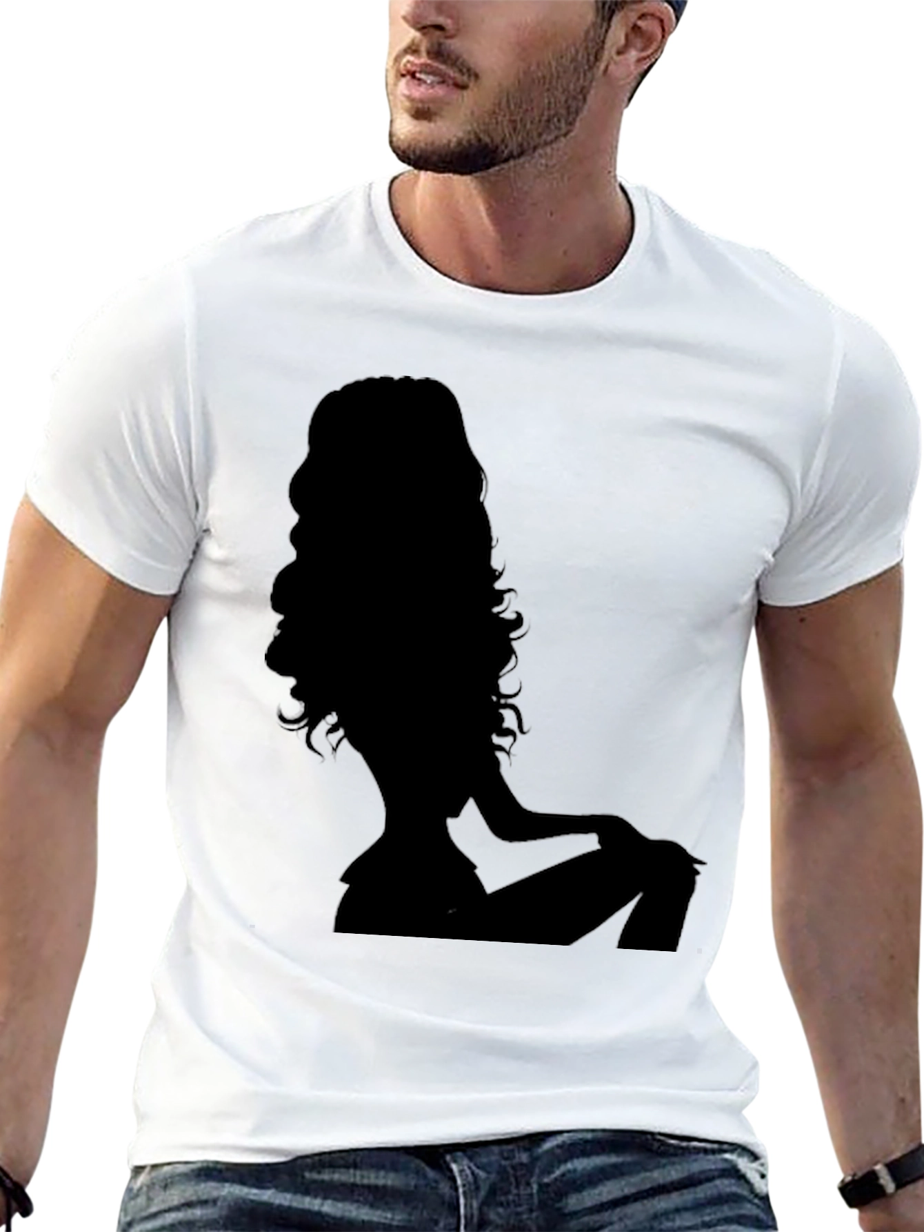Silhouette Tee - Stylish Graphic Print T-Shirt