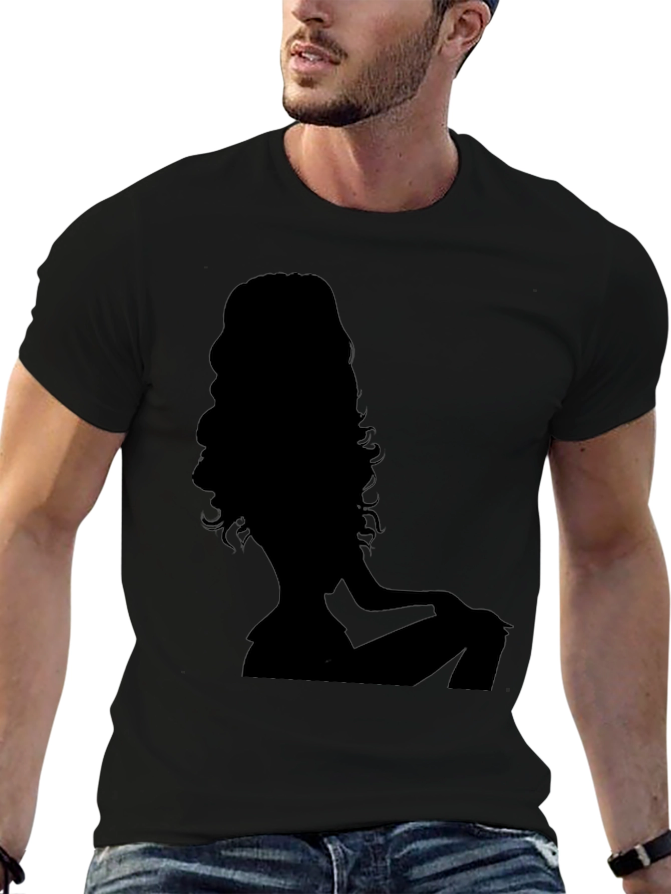 Silhouette Tee - Stylish Graphic Print T-Shirt
