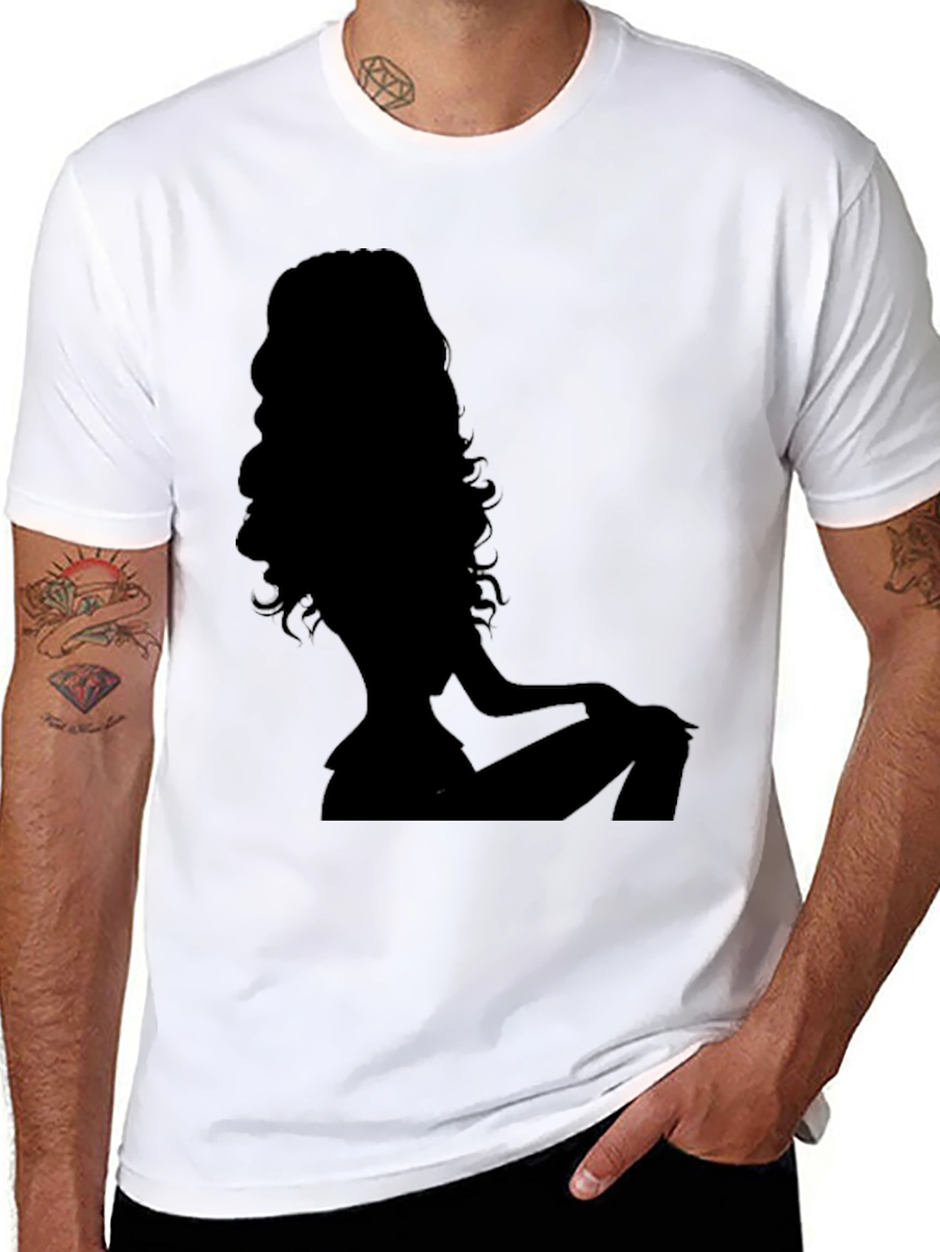 Silhouette Tee - Stylish Graphic Print T-Shirt