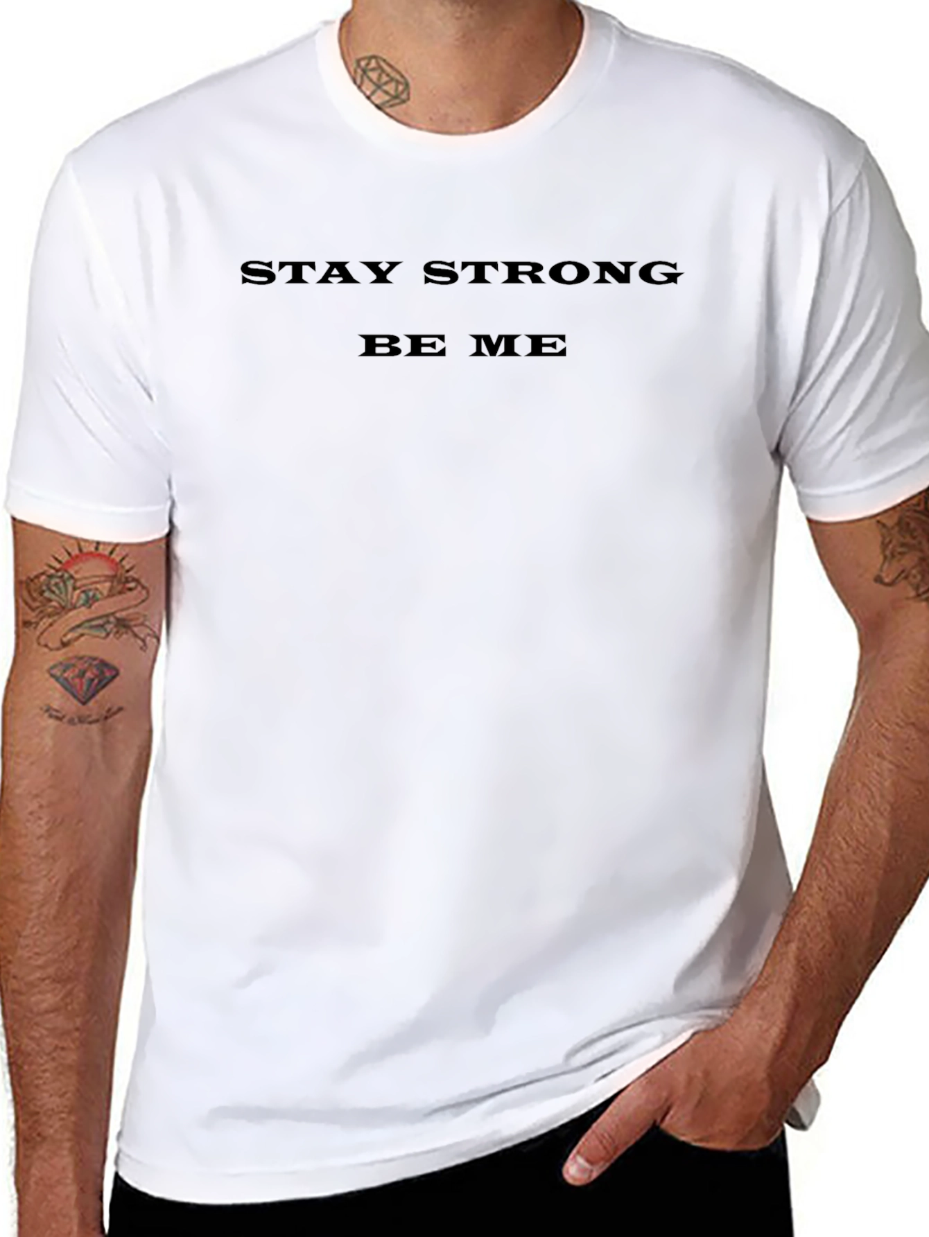 Stay Strong Be Me Black T-Shirt