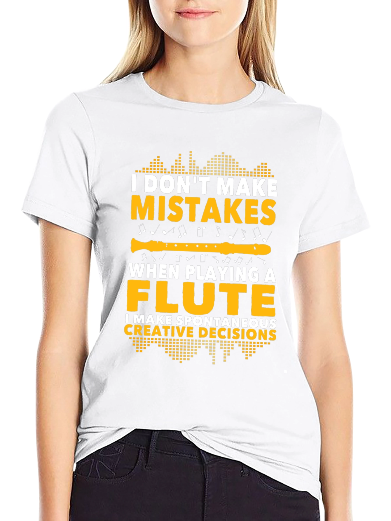 Funny Flute Player T-Shirt - Spontaneous Creative Decisions