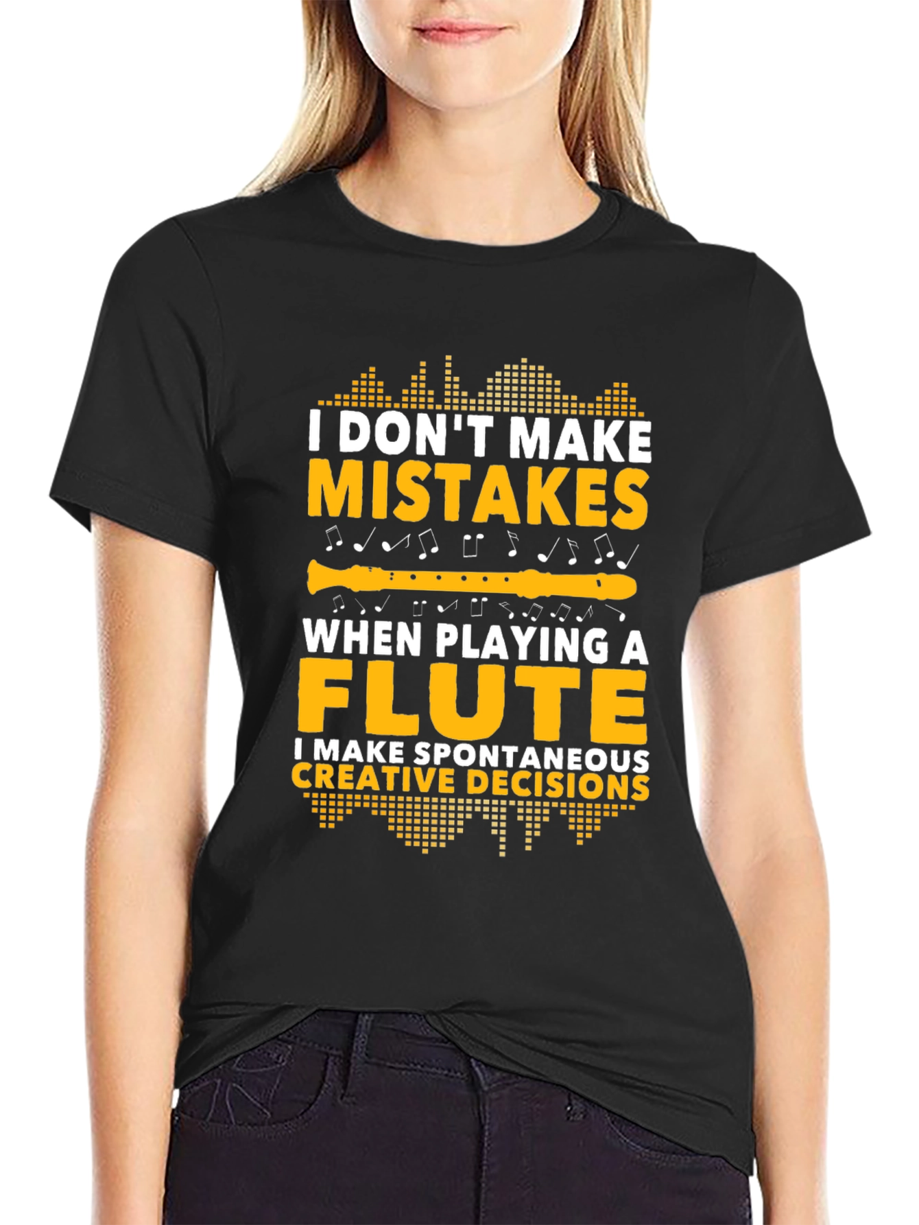 Funny Flute Player T-Shirt - Spontaneous Creative Decisions