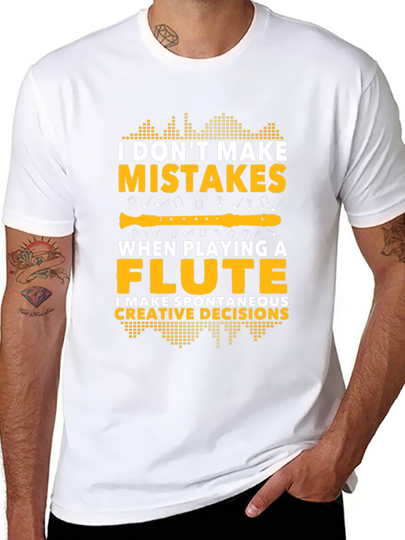 Funny Flute Player T-Shirt - Spontaneous Creative Decisions