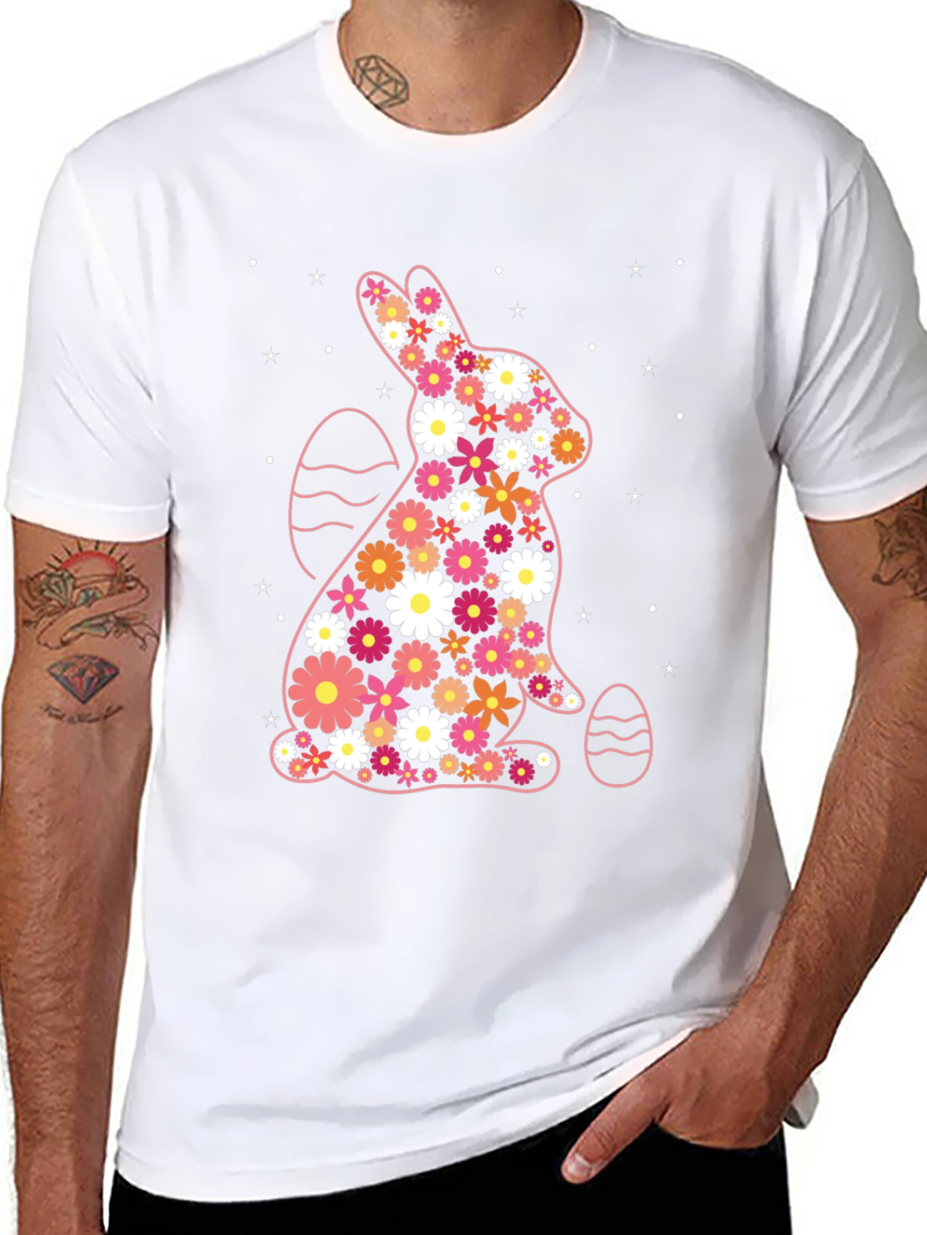 Floral Easter Bunny T-Shirt