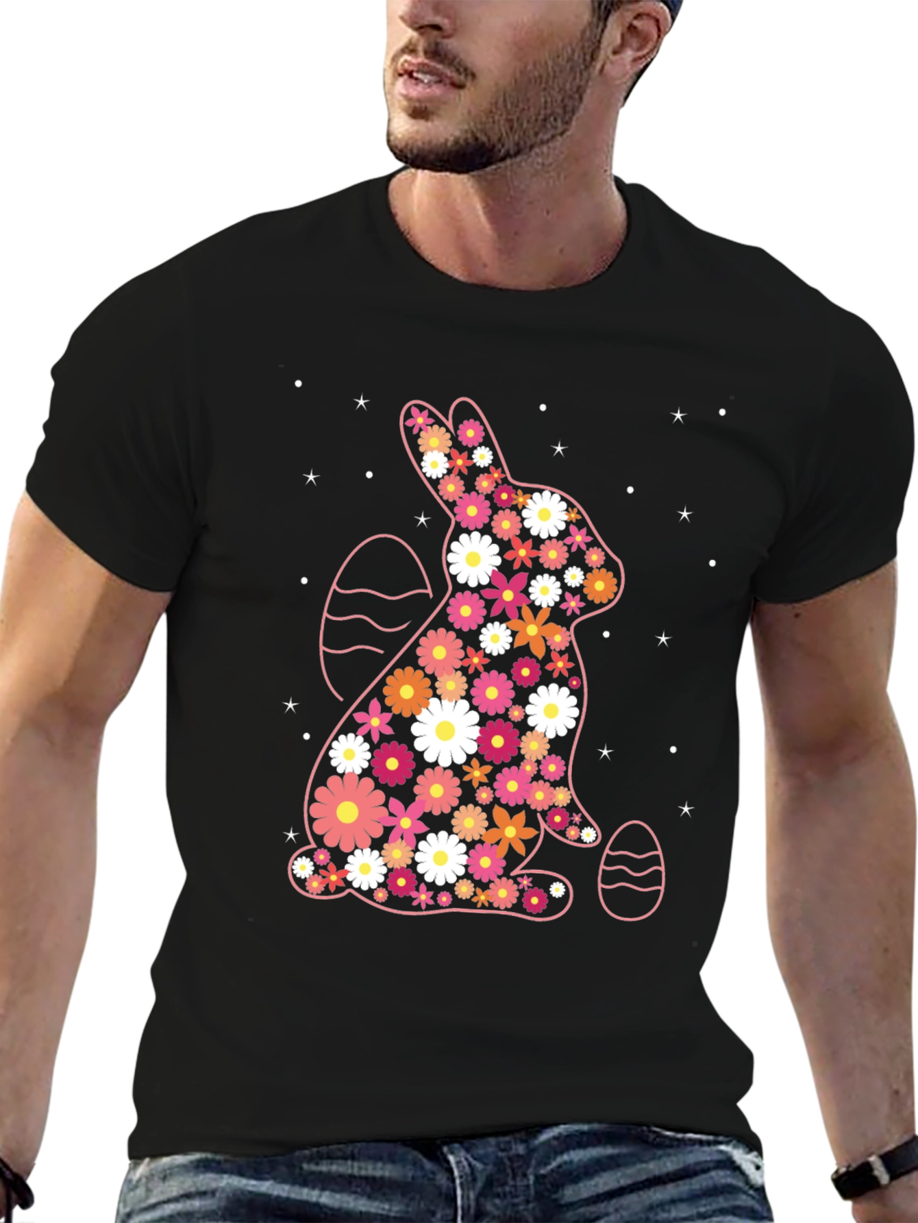 Floral Easter Bunny T-Shirt