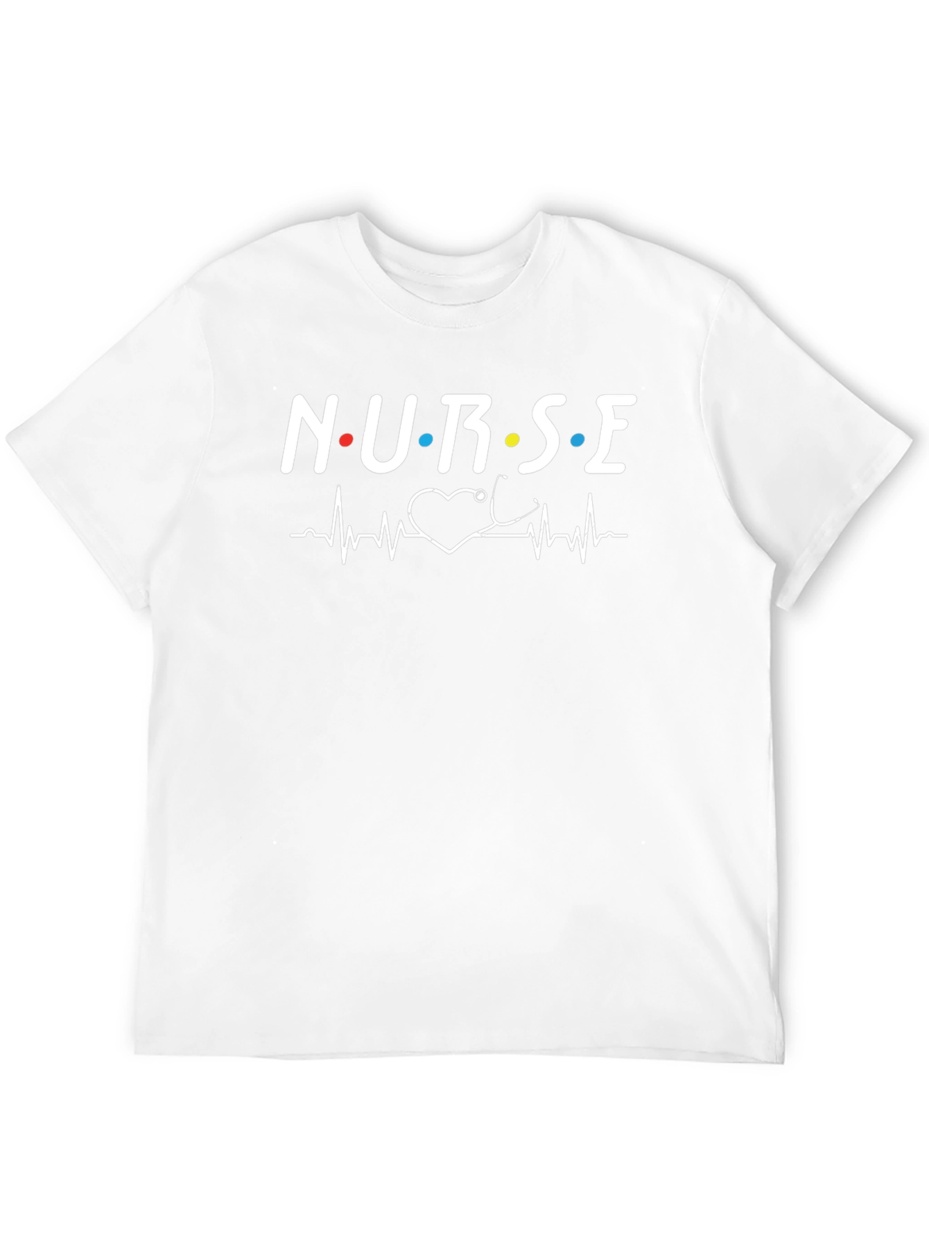 Nurse Heartbeat Graphic Tee - Black