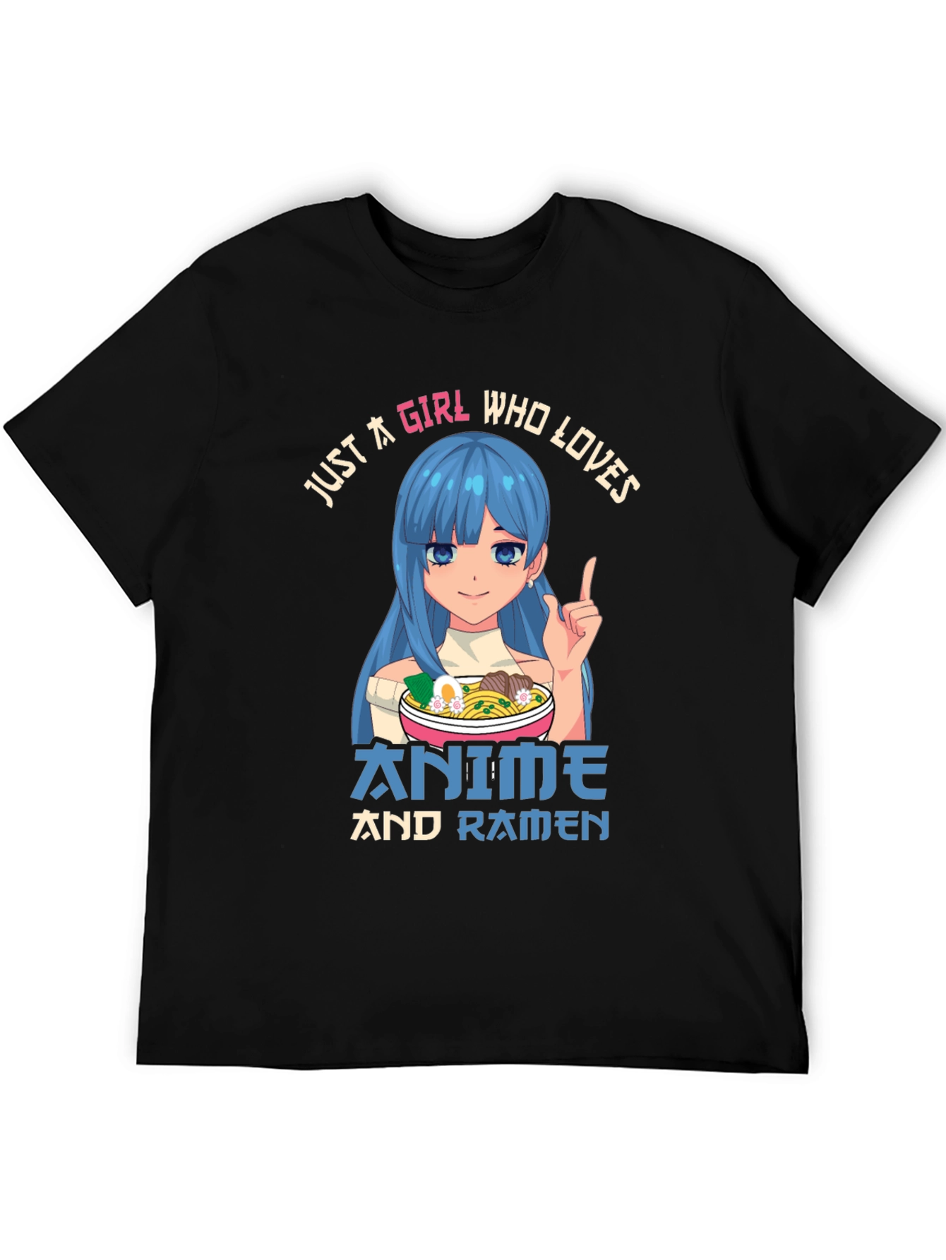 Anime & Ramen Girl Graphic Tee