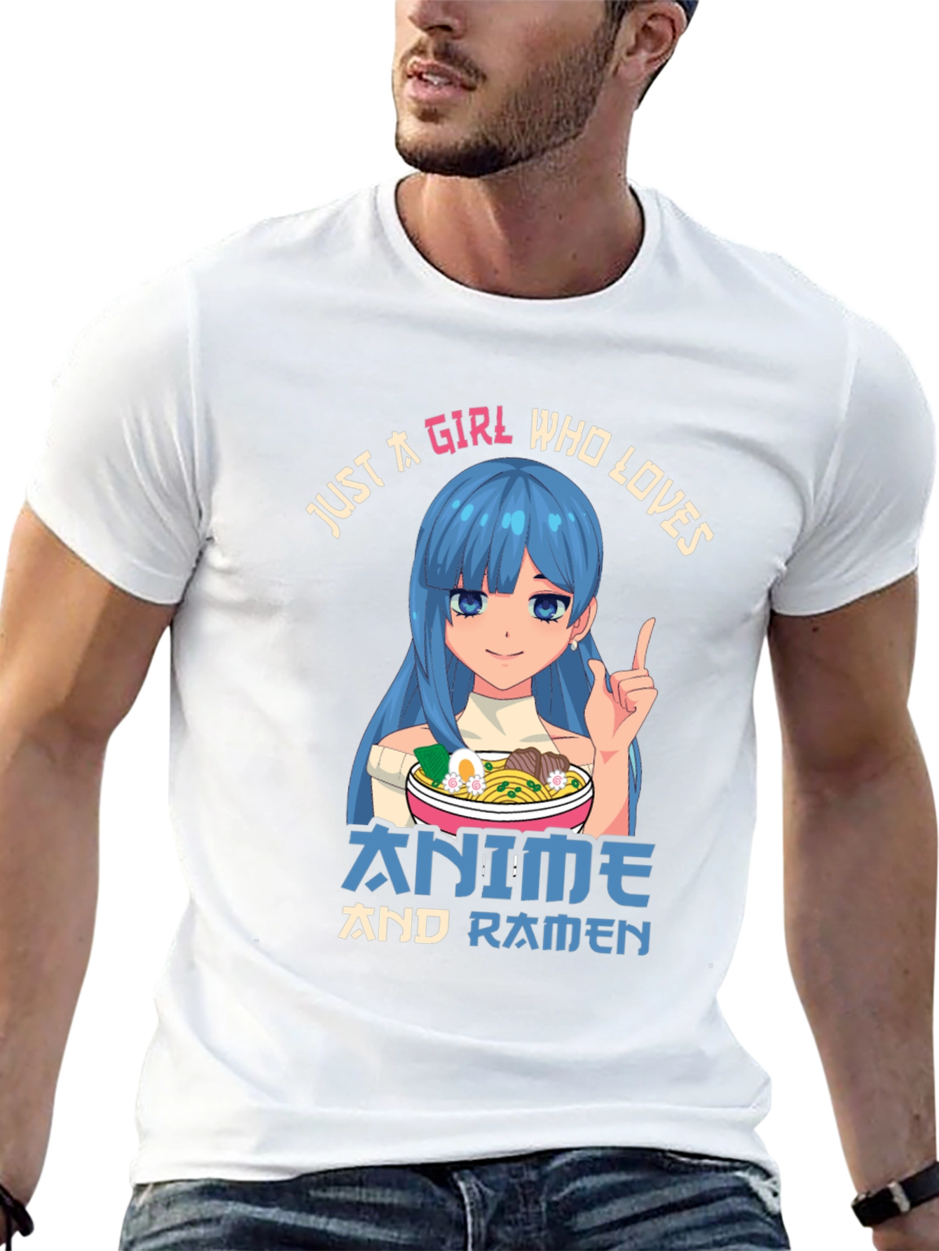Anime & Ramen Girl Graphic Tee