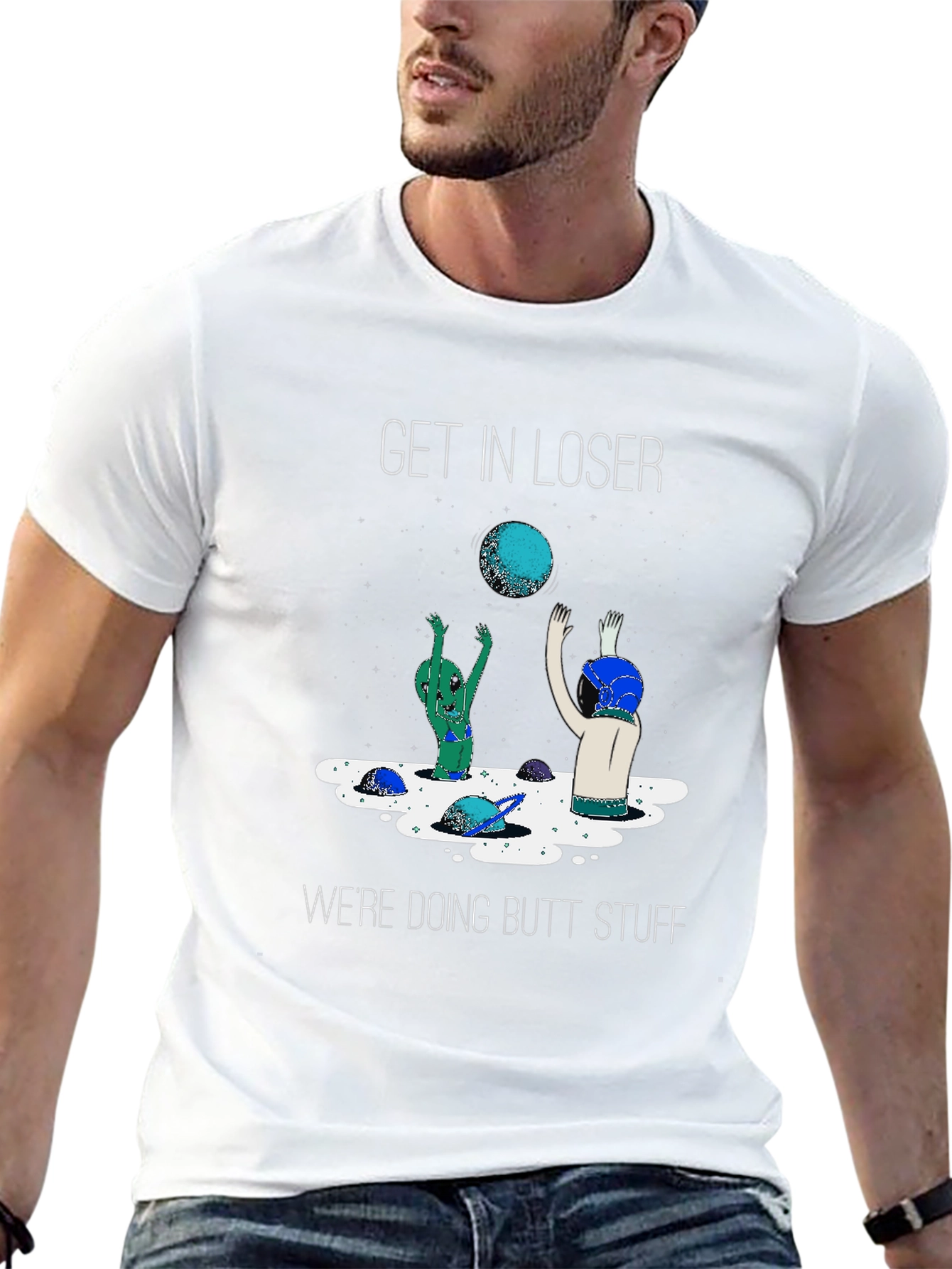 Funny Alien Butt Stuff T-Shirt