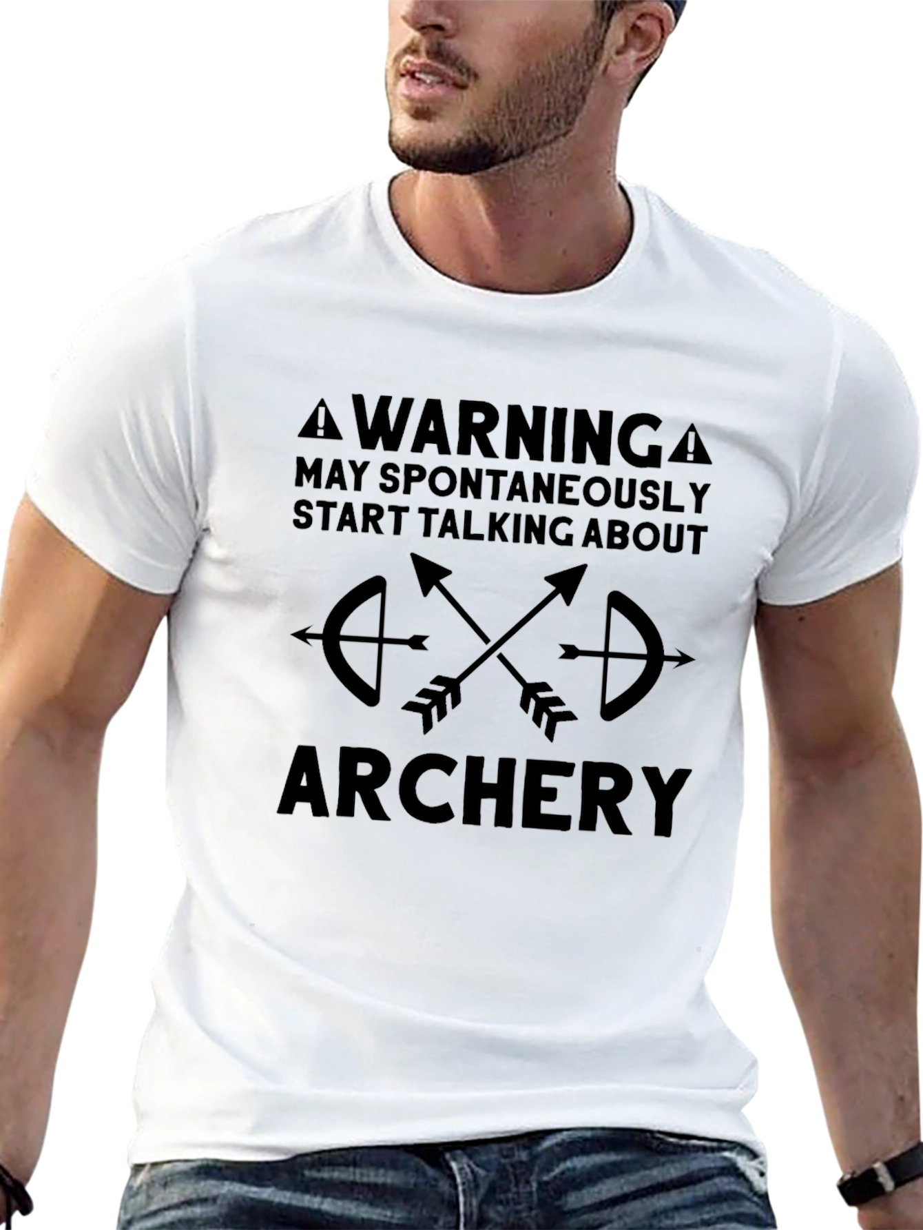 Warning Archery T-Shirt - Spontaneous Archery Talk