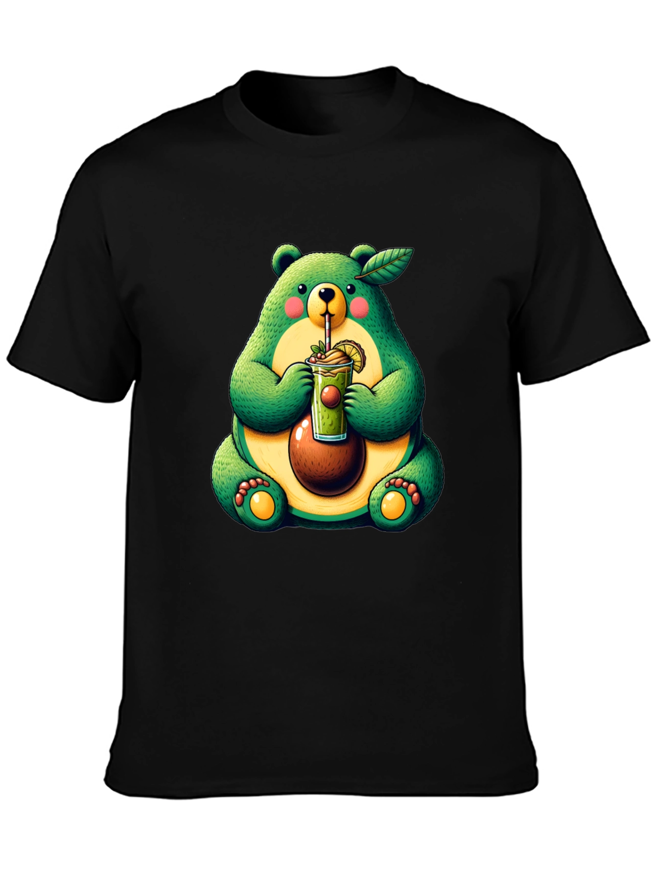 Avocado Bear Graphic Tee - Cute & Unique!