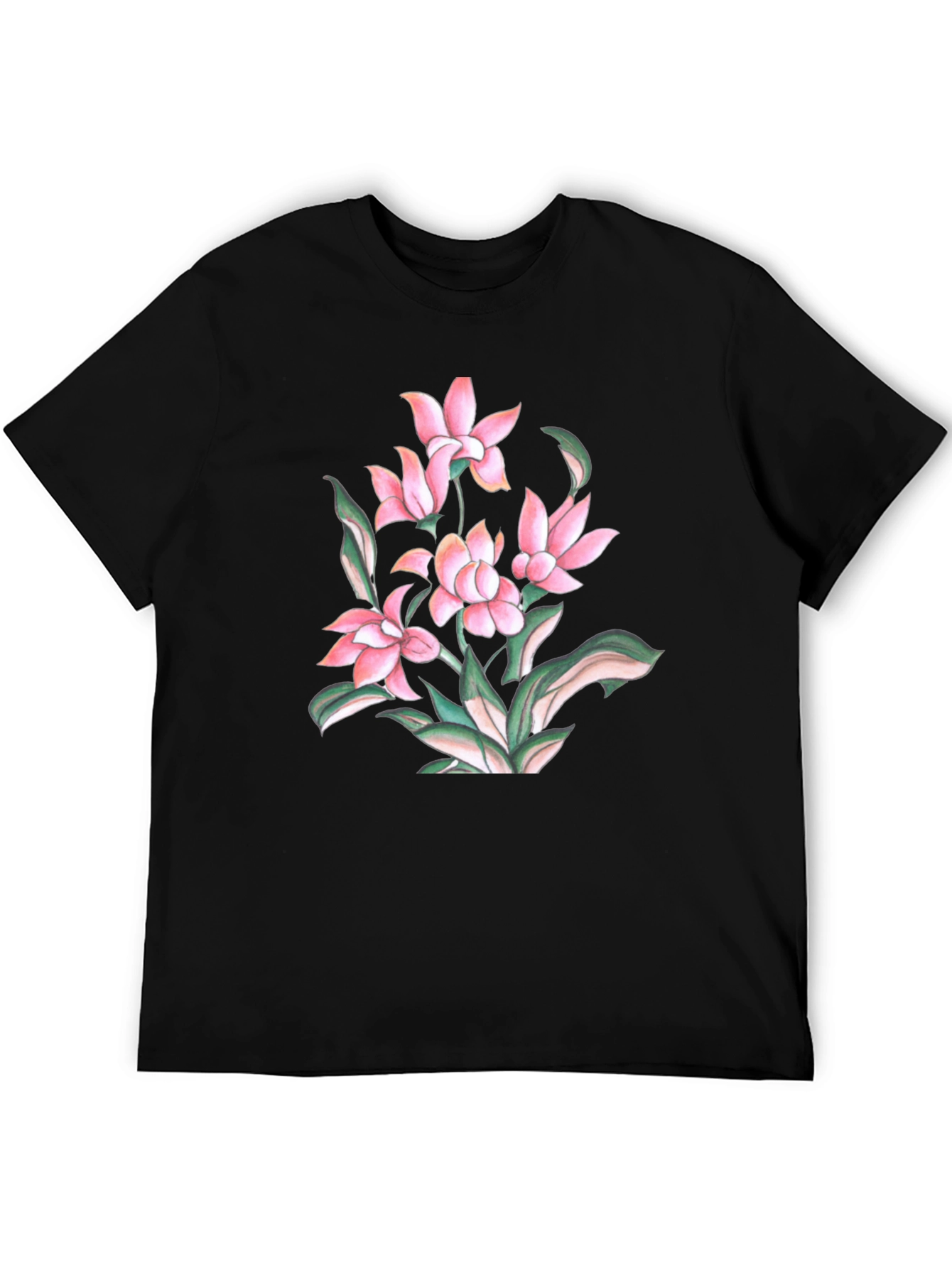 Floral Print Crew Neck T-Shirt