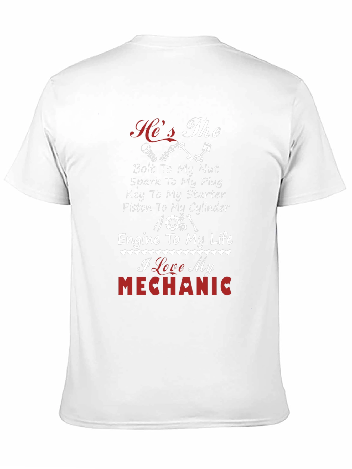 I Love My Mechanic T-Shirt - Black