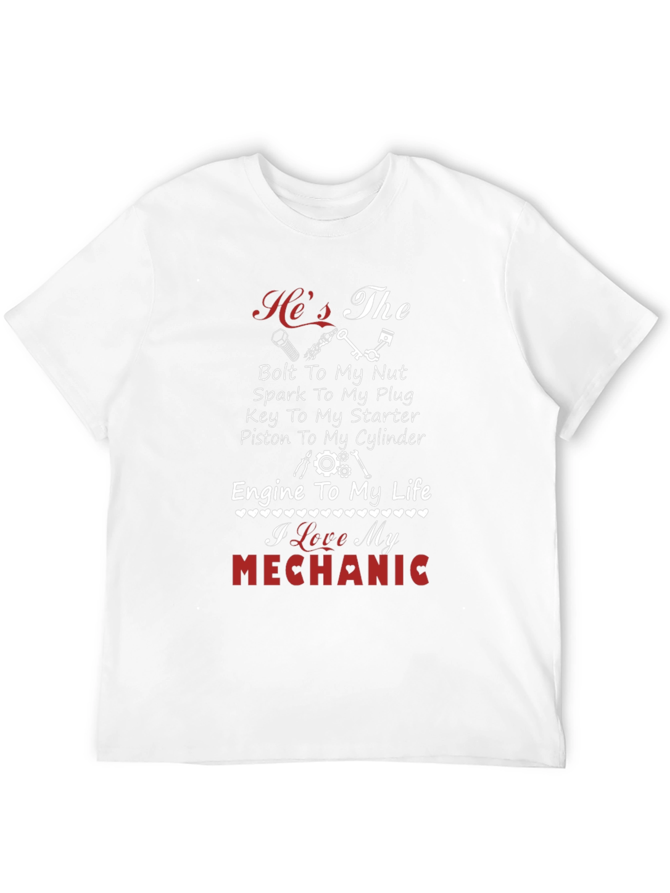 I Love My Mechanic T-Shirt - Black
