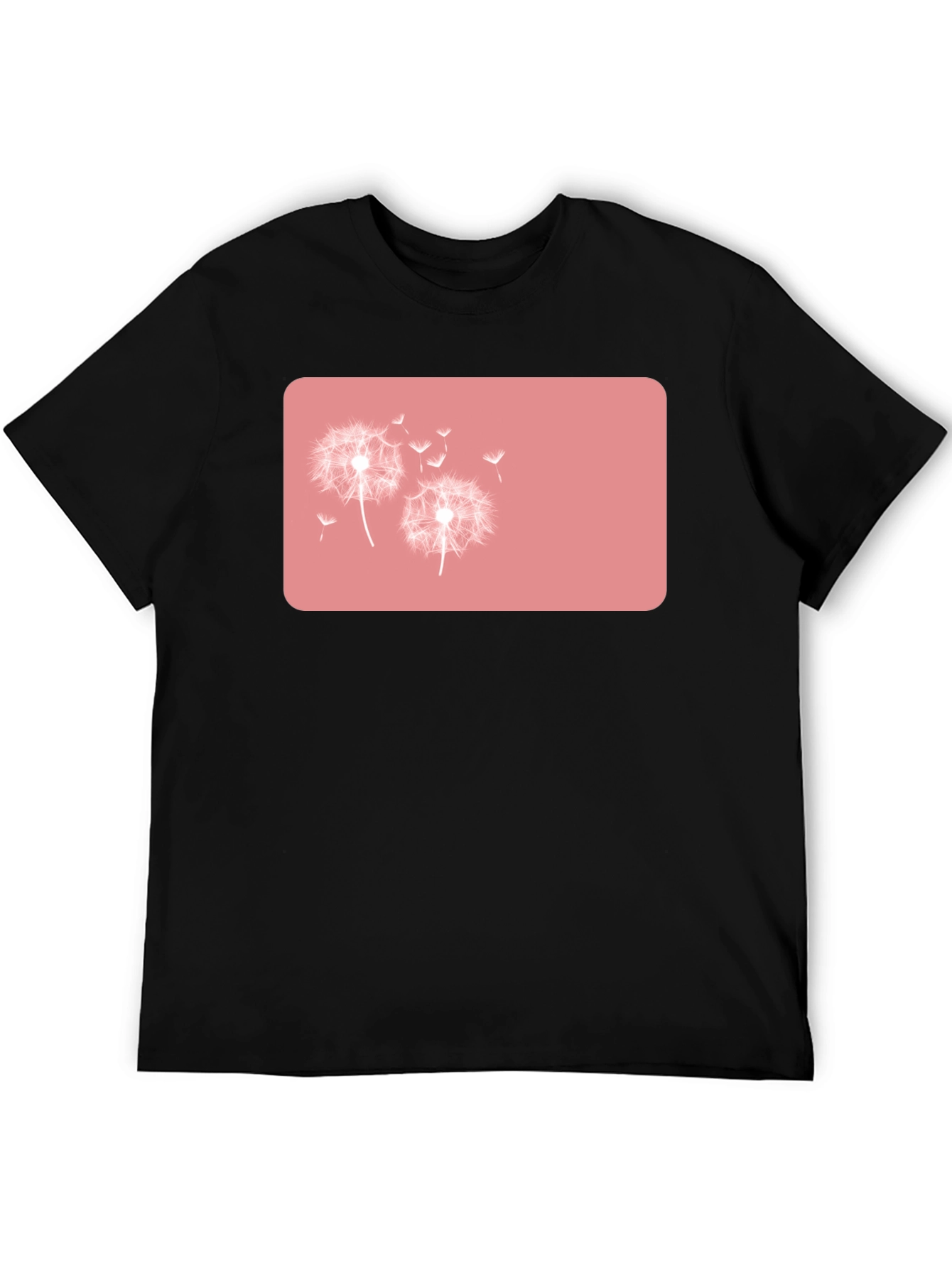 Dandelion Graphic Black T-Shirt