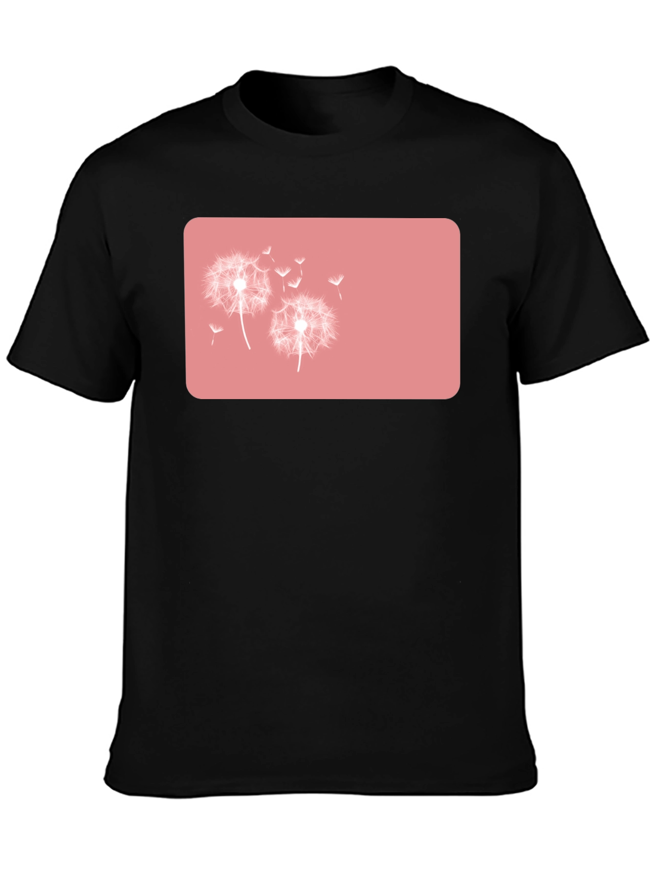 Dandelion Graphic Black T-Shirt