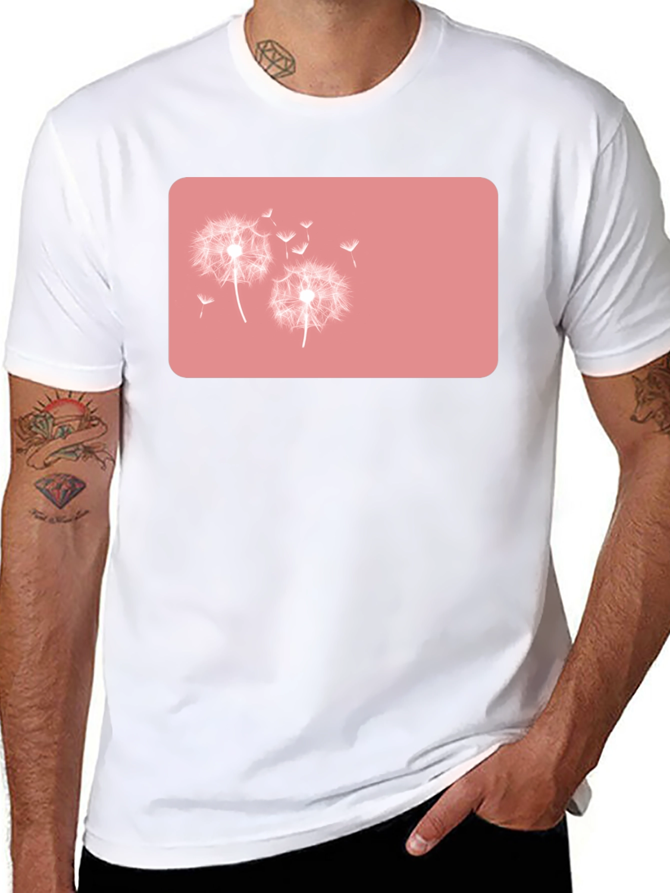 Dandelion Graphic Black T-Shirt