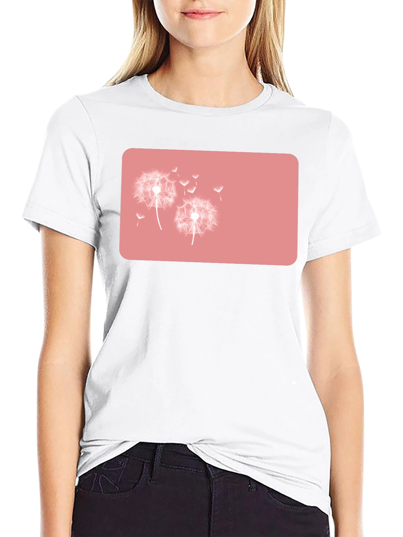 Dandelion Graphic Black T-Shirt