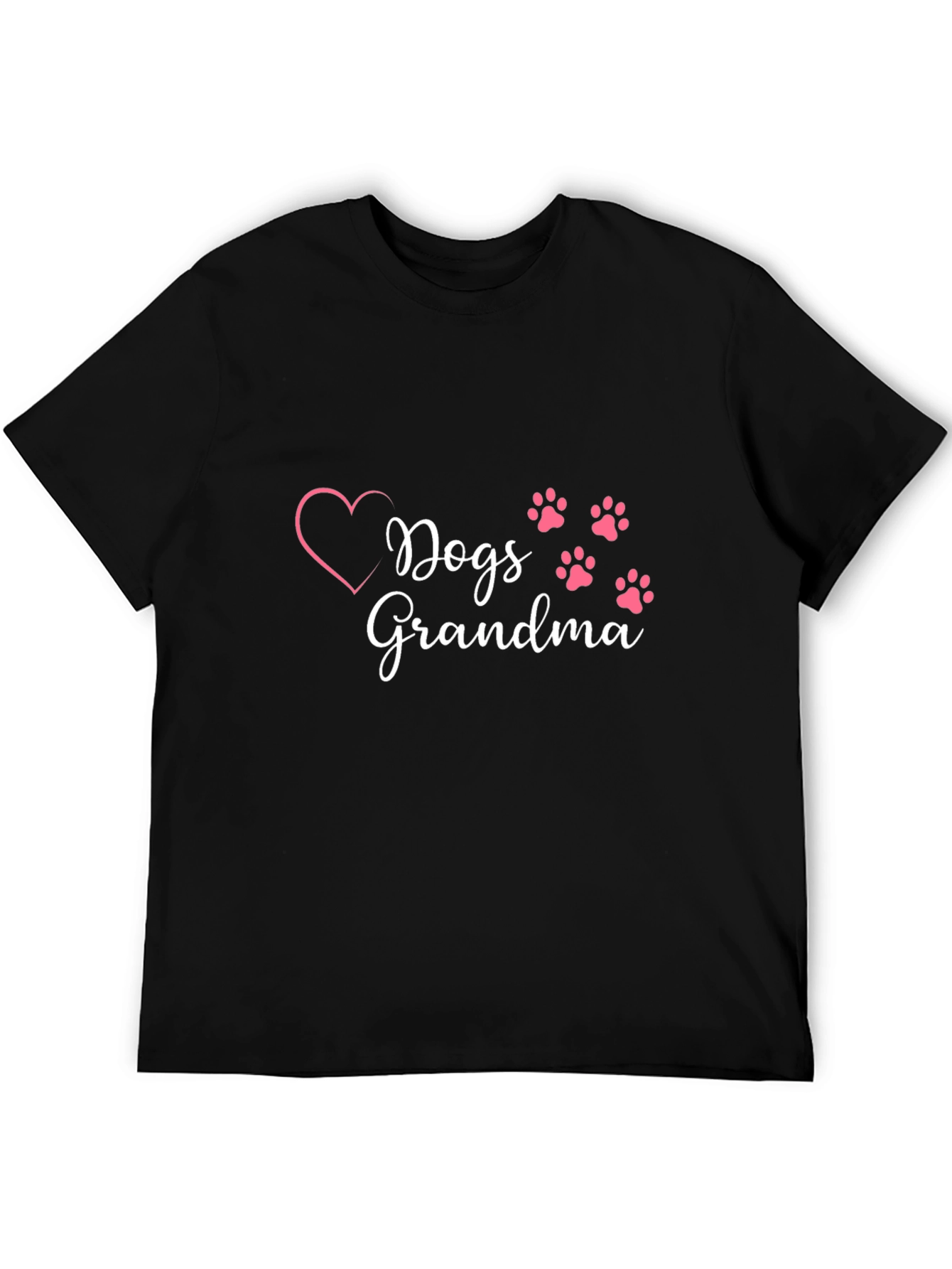 Dogs Grandma T-Shirt - Heart & Paw Prints