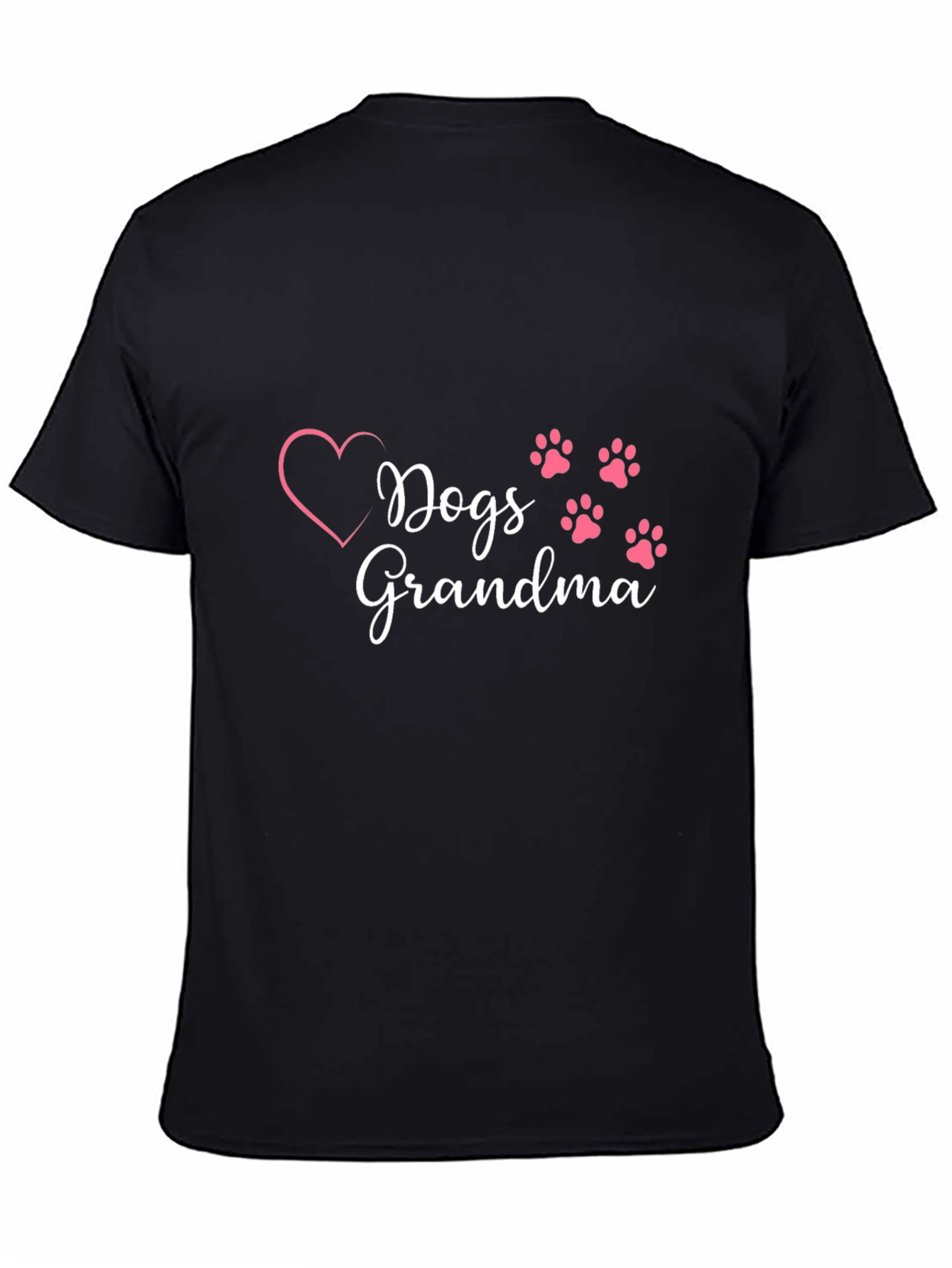 Dogs Grandma T-Shirt - Heart & Paw Prints