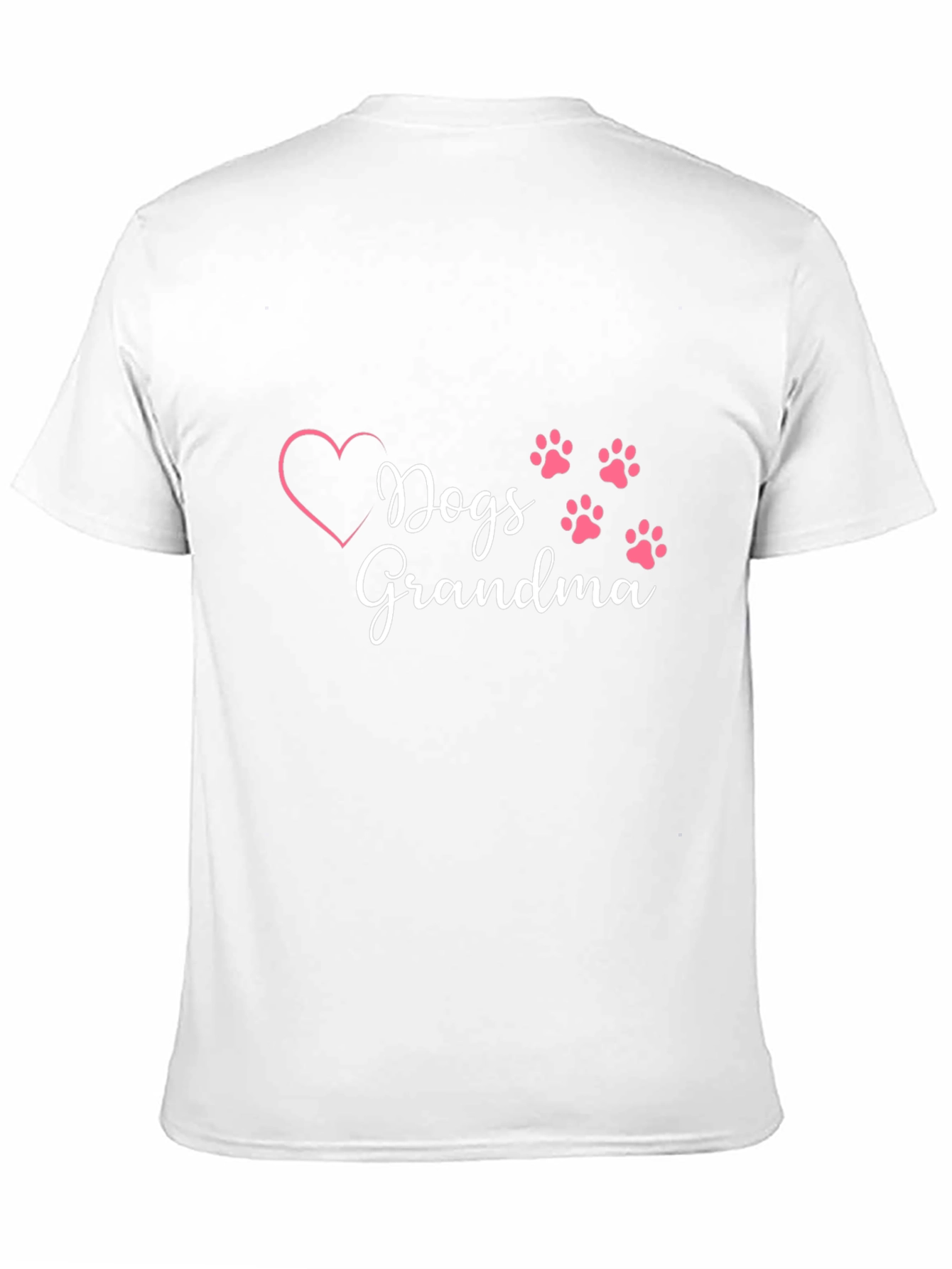Dogs Grandma T-Shirt - Heart & Paw Prints