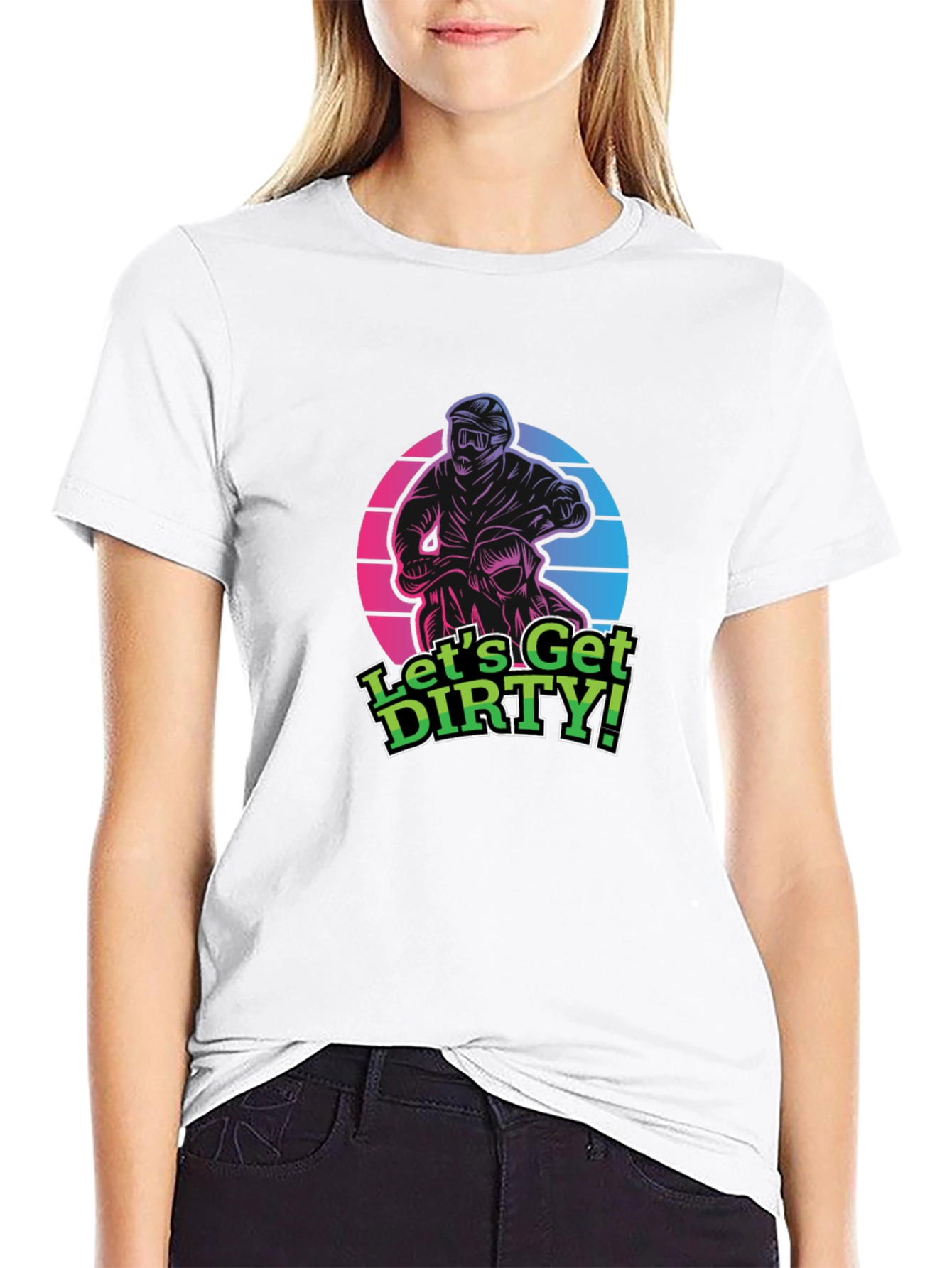 Lets Get Dirty! Motocross Graphic T-Shirt