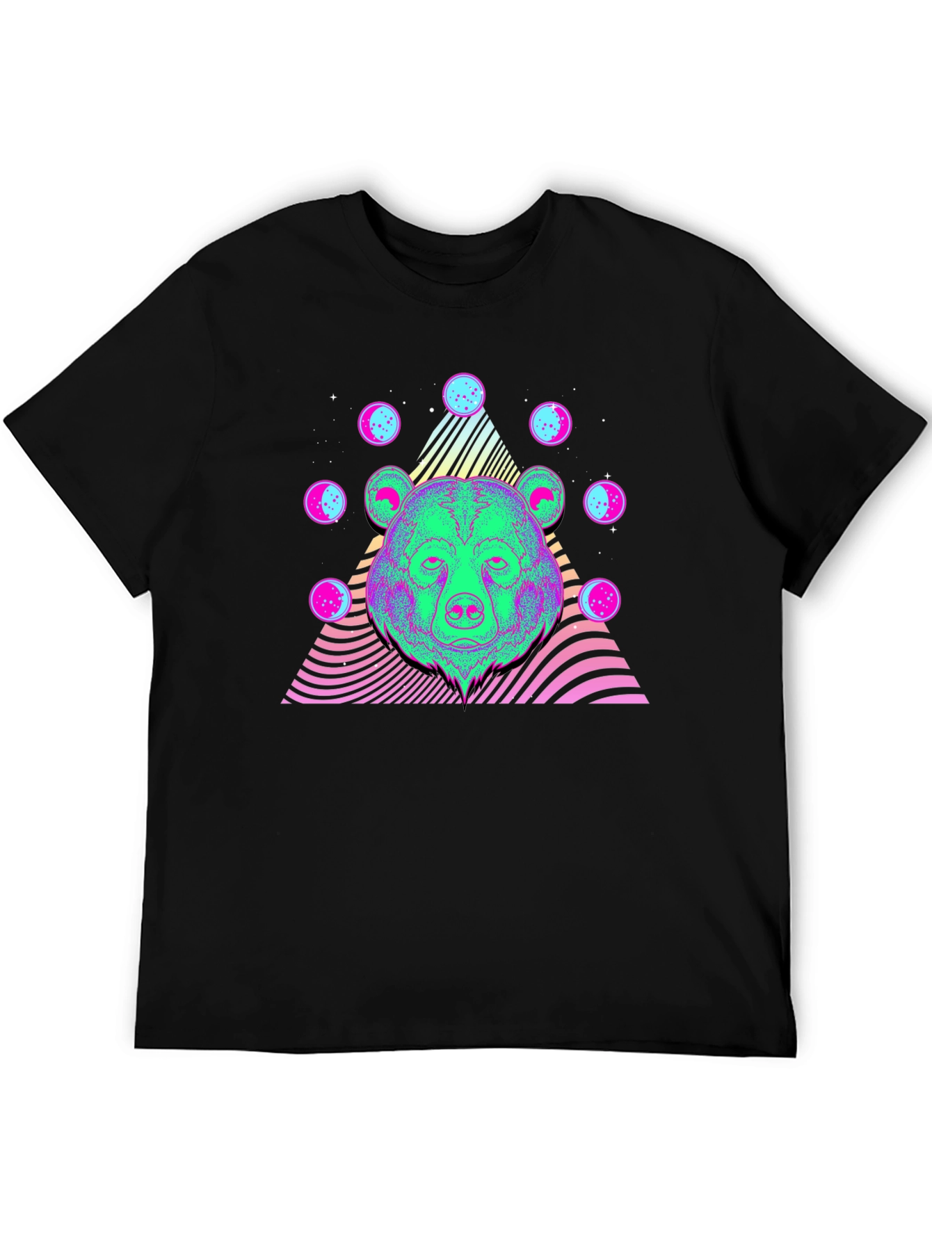 Psychedelic Bear Graphic T-Shirt