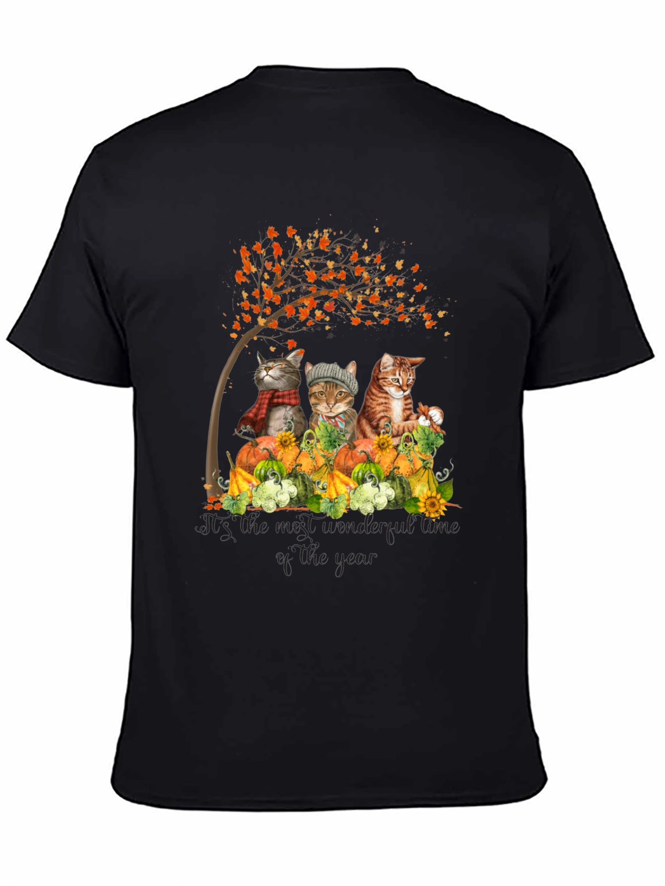 Autumn Cats T-Shirt: Wonderful Time of the Year Tee