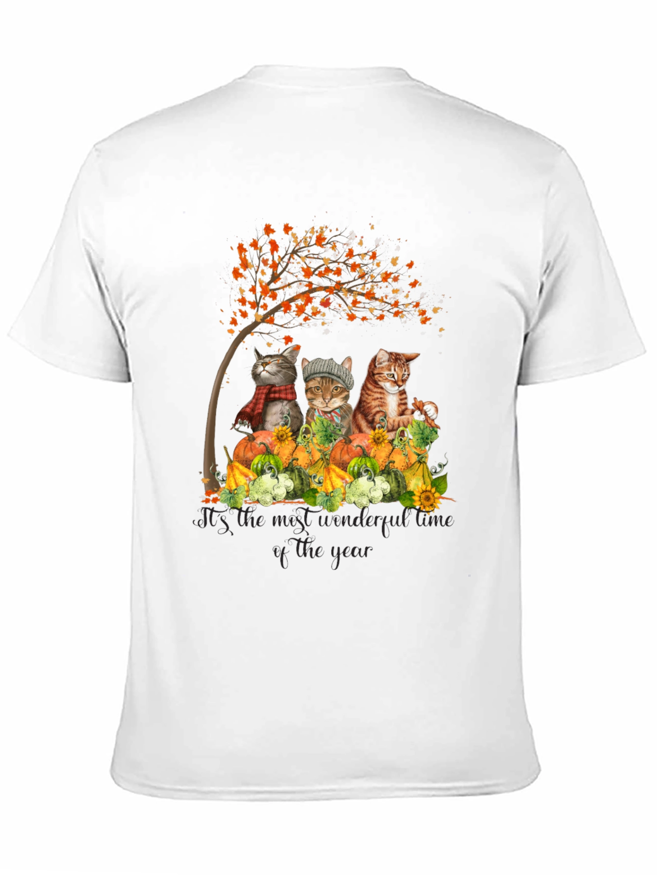 Autumn Cats T-Shirt: Wonderful Time of the Year Tee