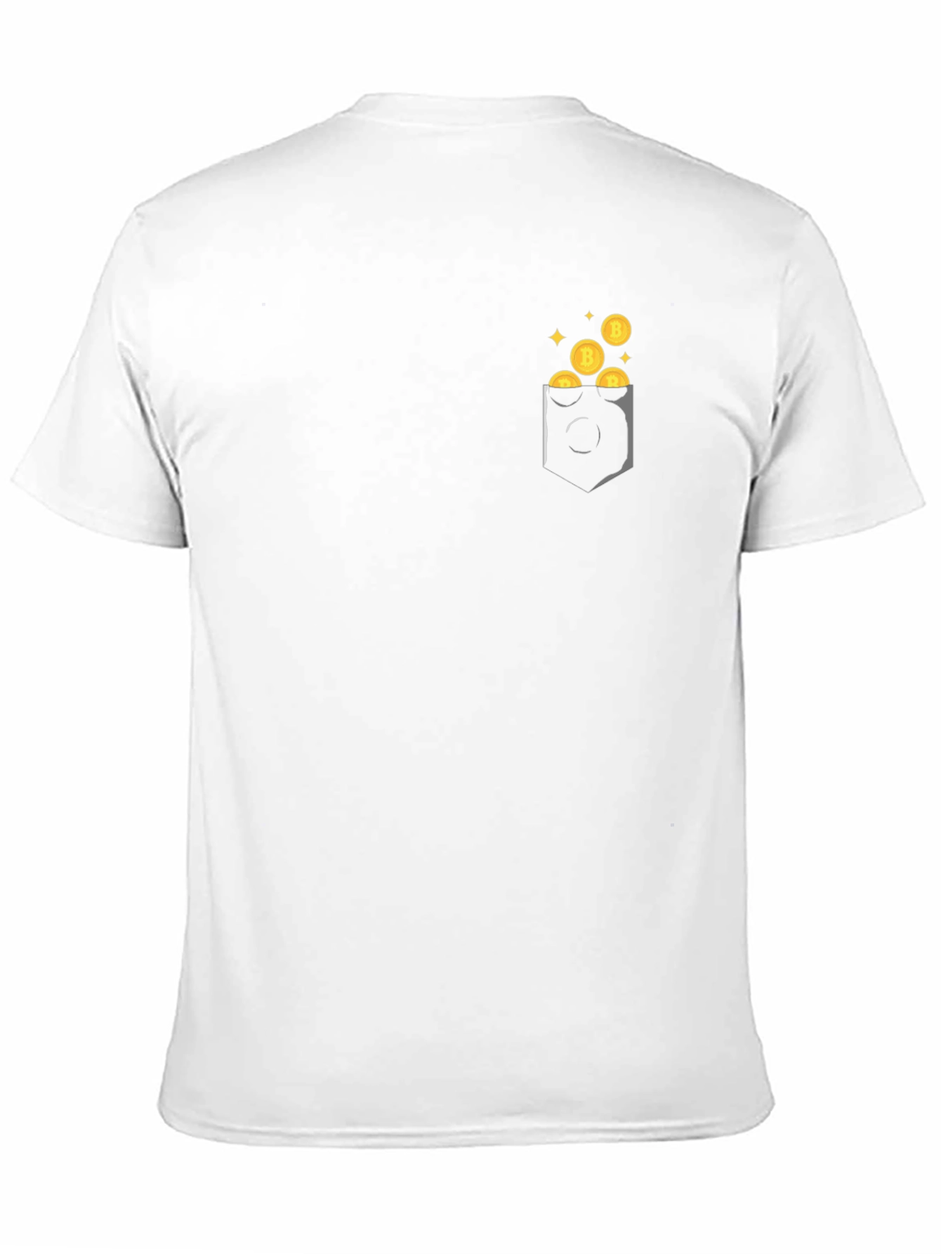 Bitcoin Pocket Graphic Tee - Black