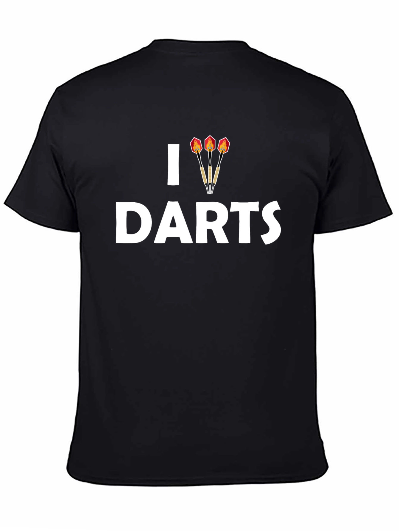 I Dart Darts T-Shirt - Casual Black Tee