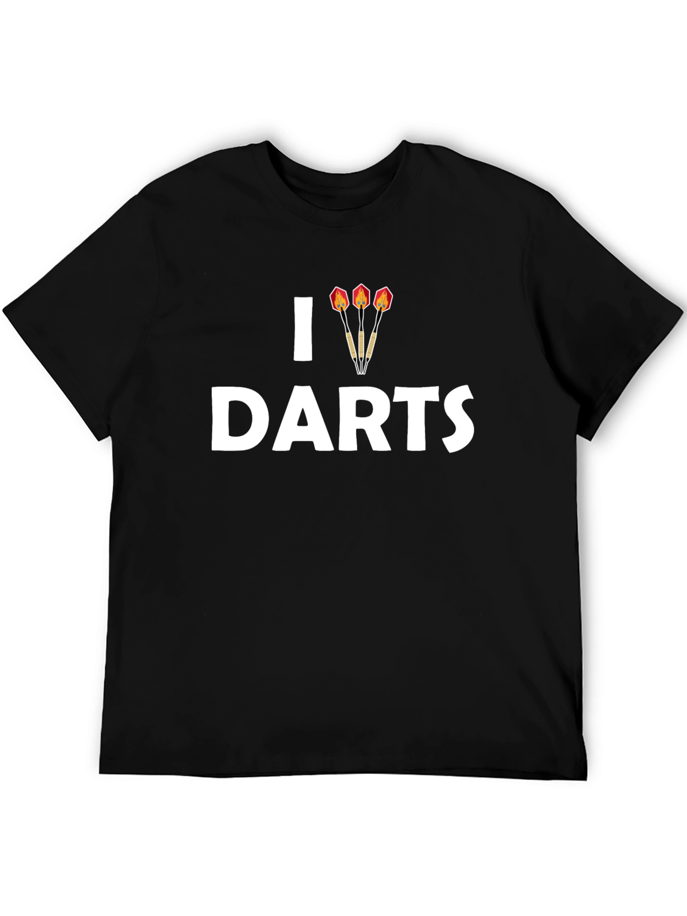 I Dart Darts T-Shirt - Casual Black Tee