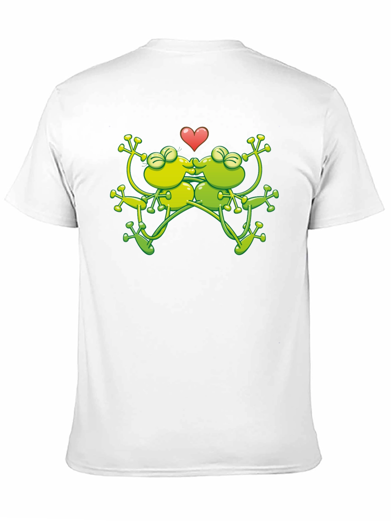 Kissing Frogs Graphic Black T-Shirt