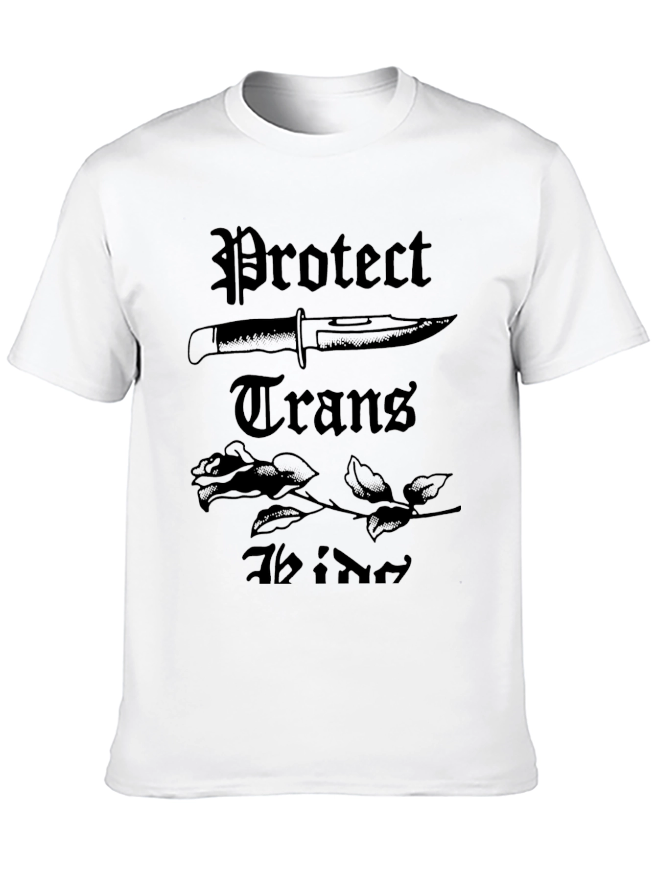 Protect Trans Kids Black Graphic Tee
