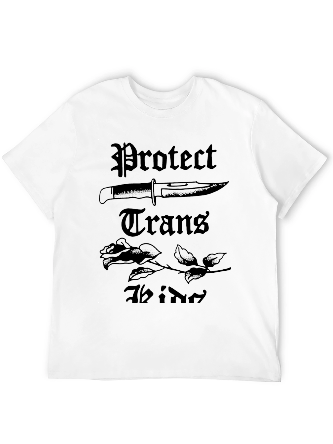 Protect Trans Kids Black Graphic Tee