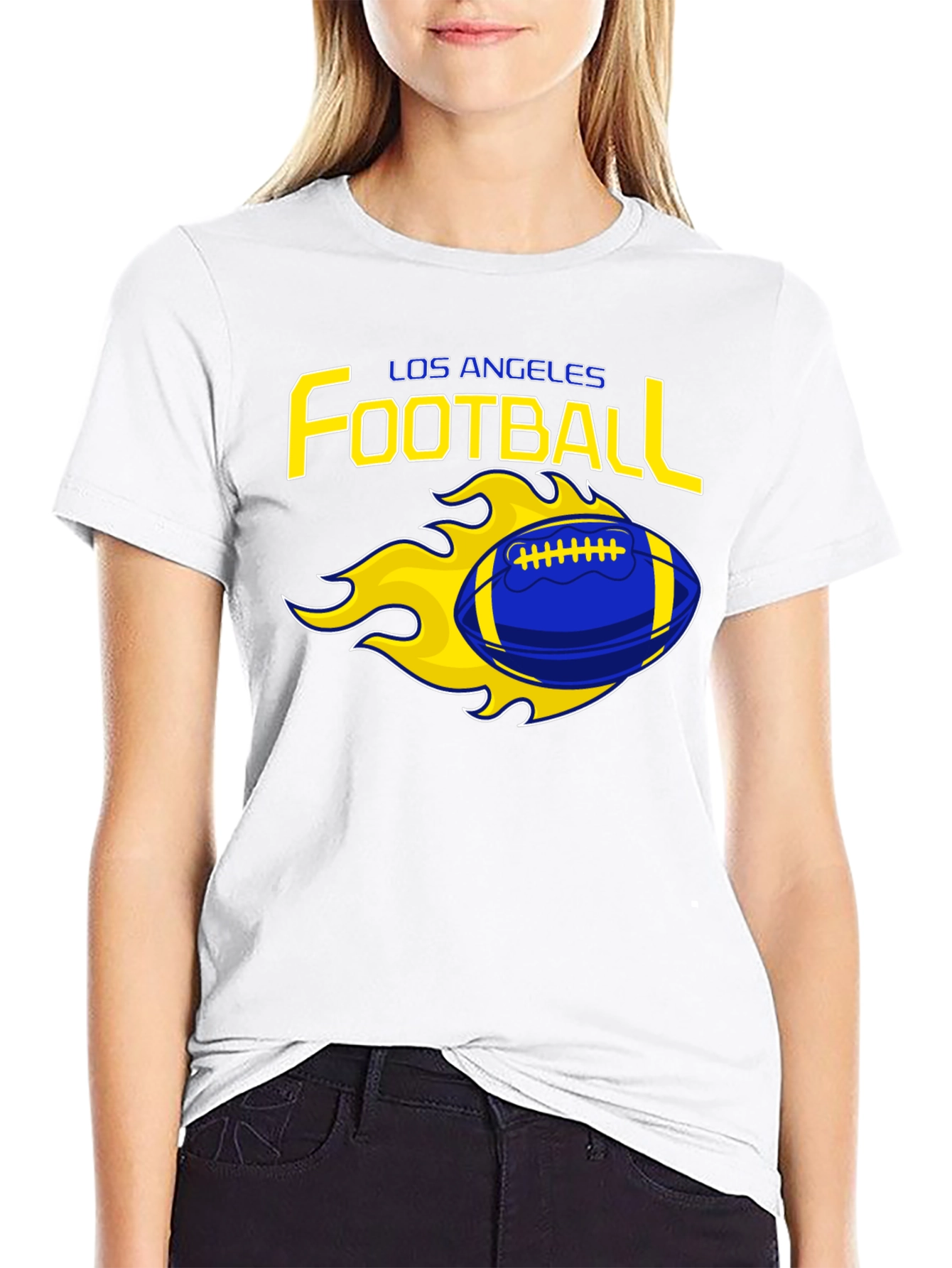 Los Angeles Football Flaming Graphic Tee