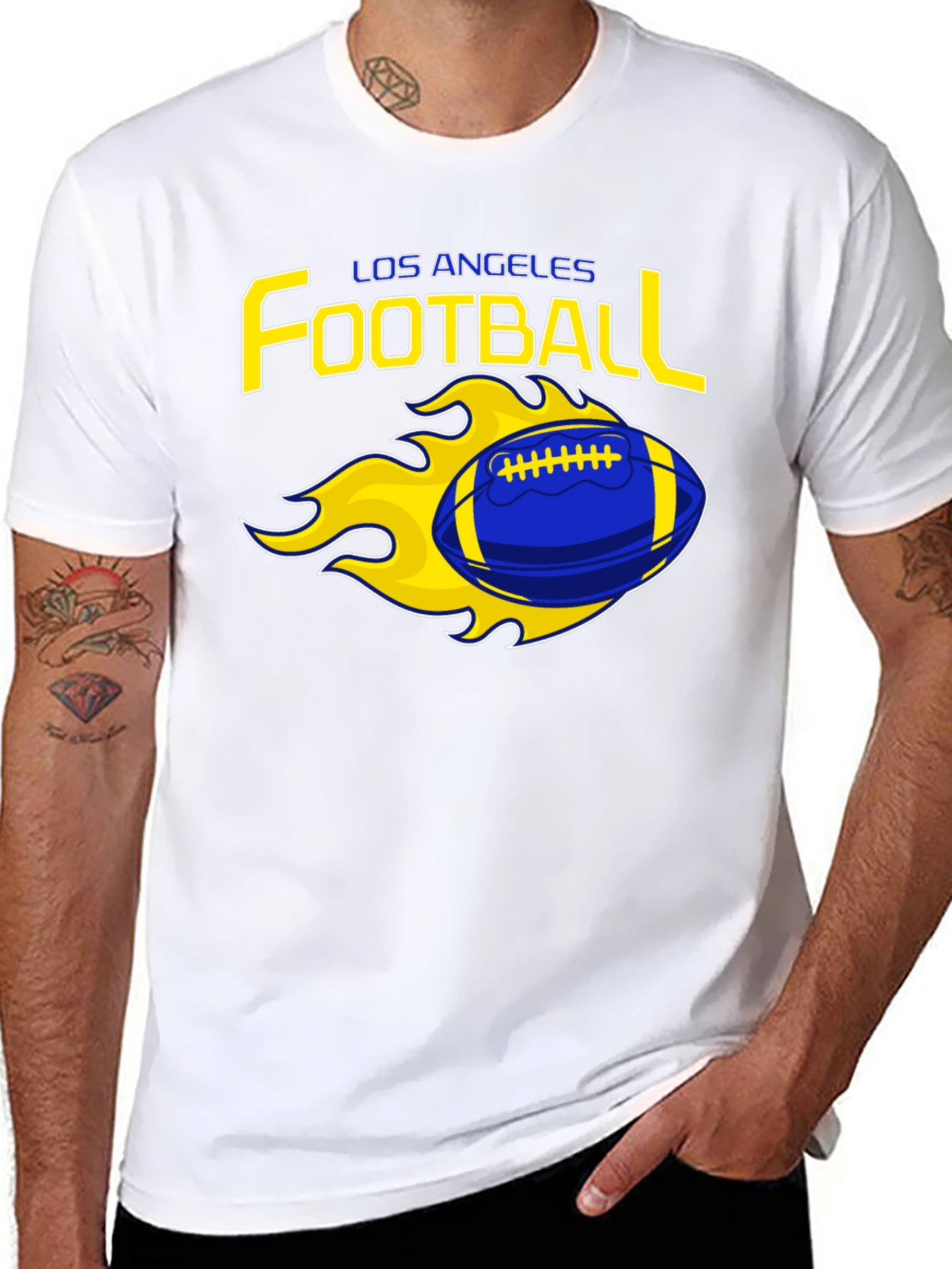Los Angeles Football Flaming Graphic Tee