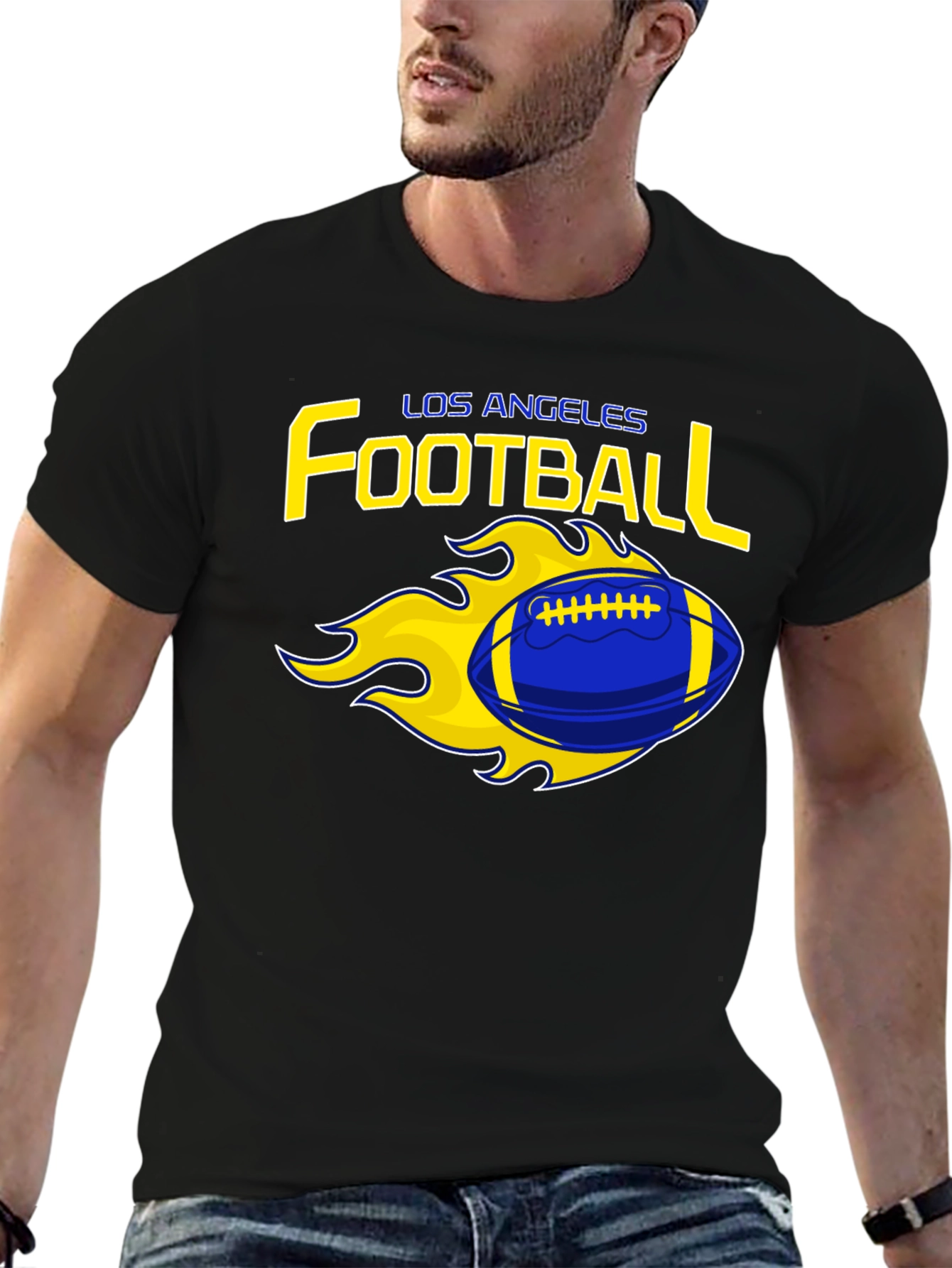 Los Angeles Football Flaming Graphic Tee