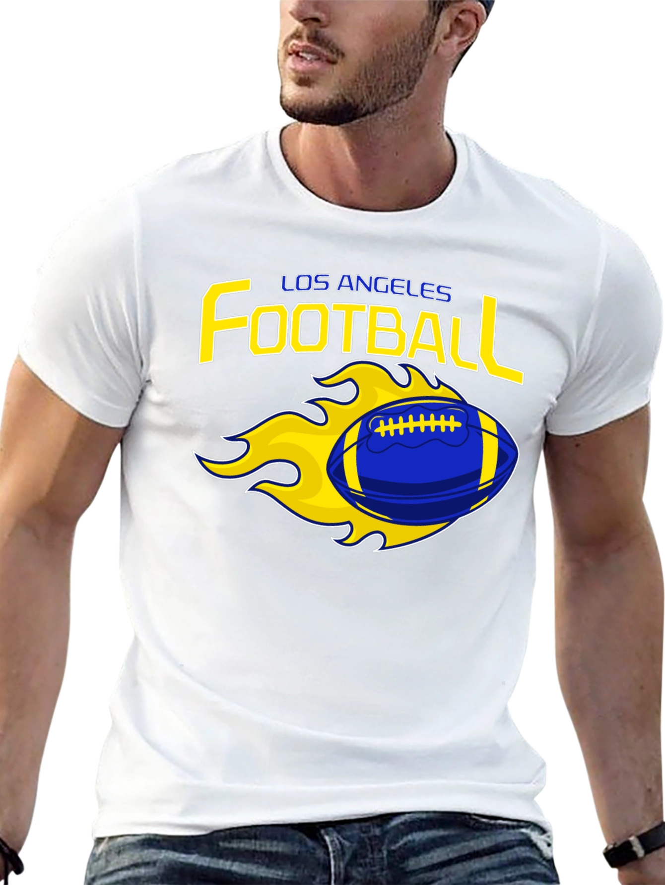 Los Angeles Football Flaming Graphic Tee