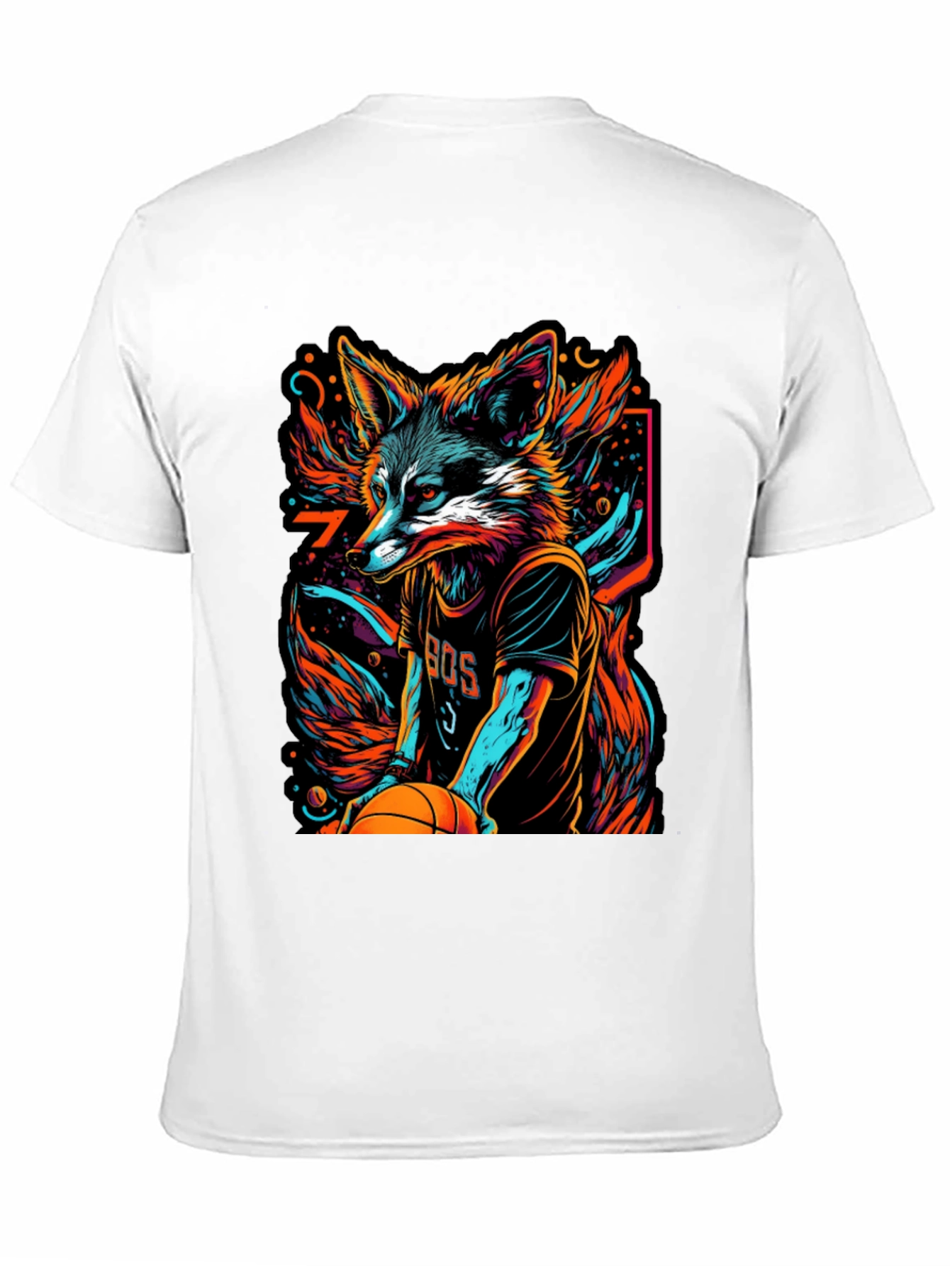 Fox Basketball Graphic Tee - Mens Black T-Shirt