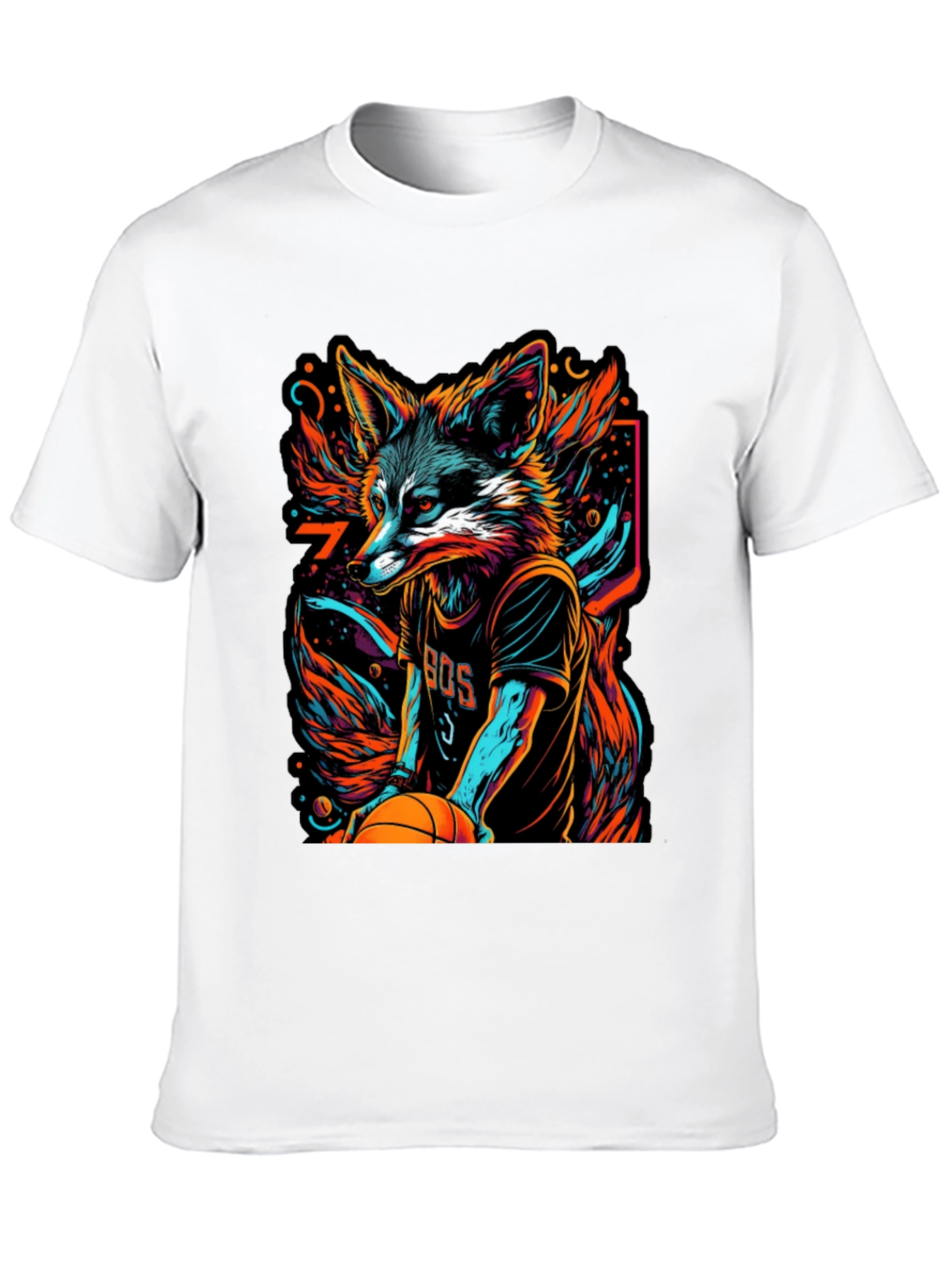 Fox Basketball Graphic Tee - Mens Black T-Shirt