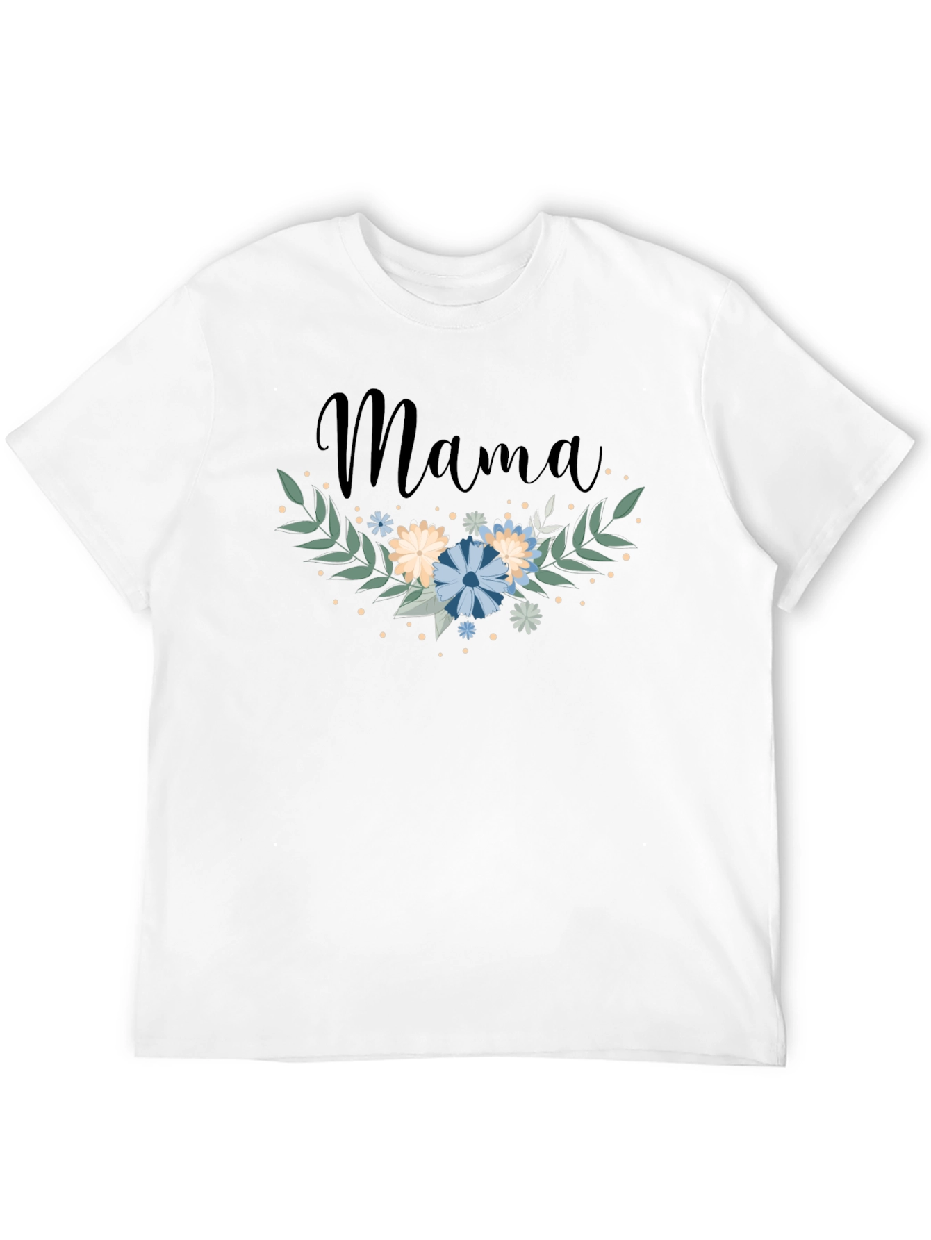 Mama Floral Graphic Tee - Trendy Mom Shirt