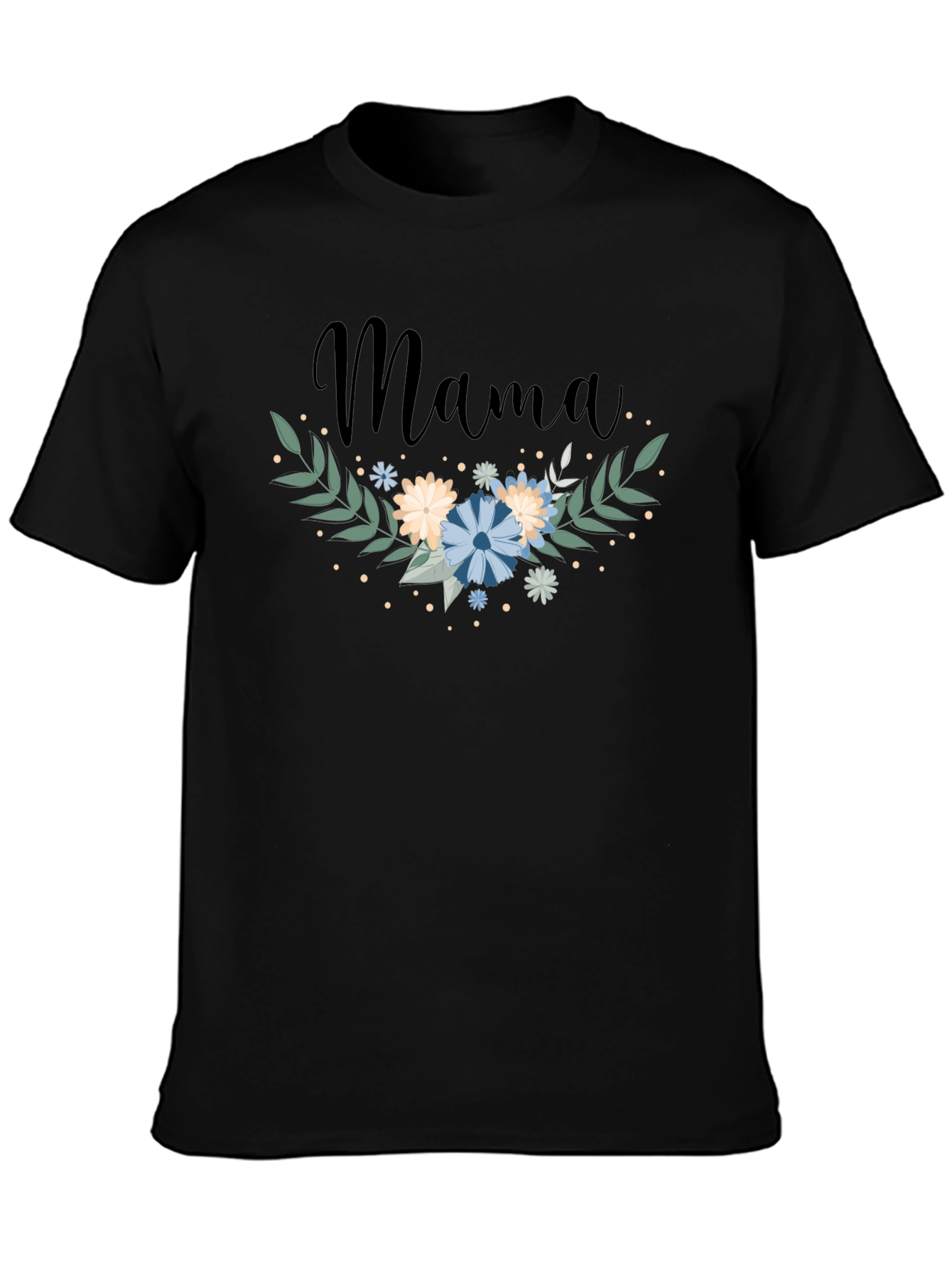 Mama Floral Graphic Tee - Trendy Mom Shirt