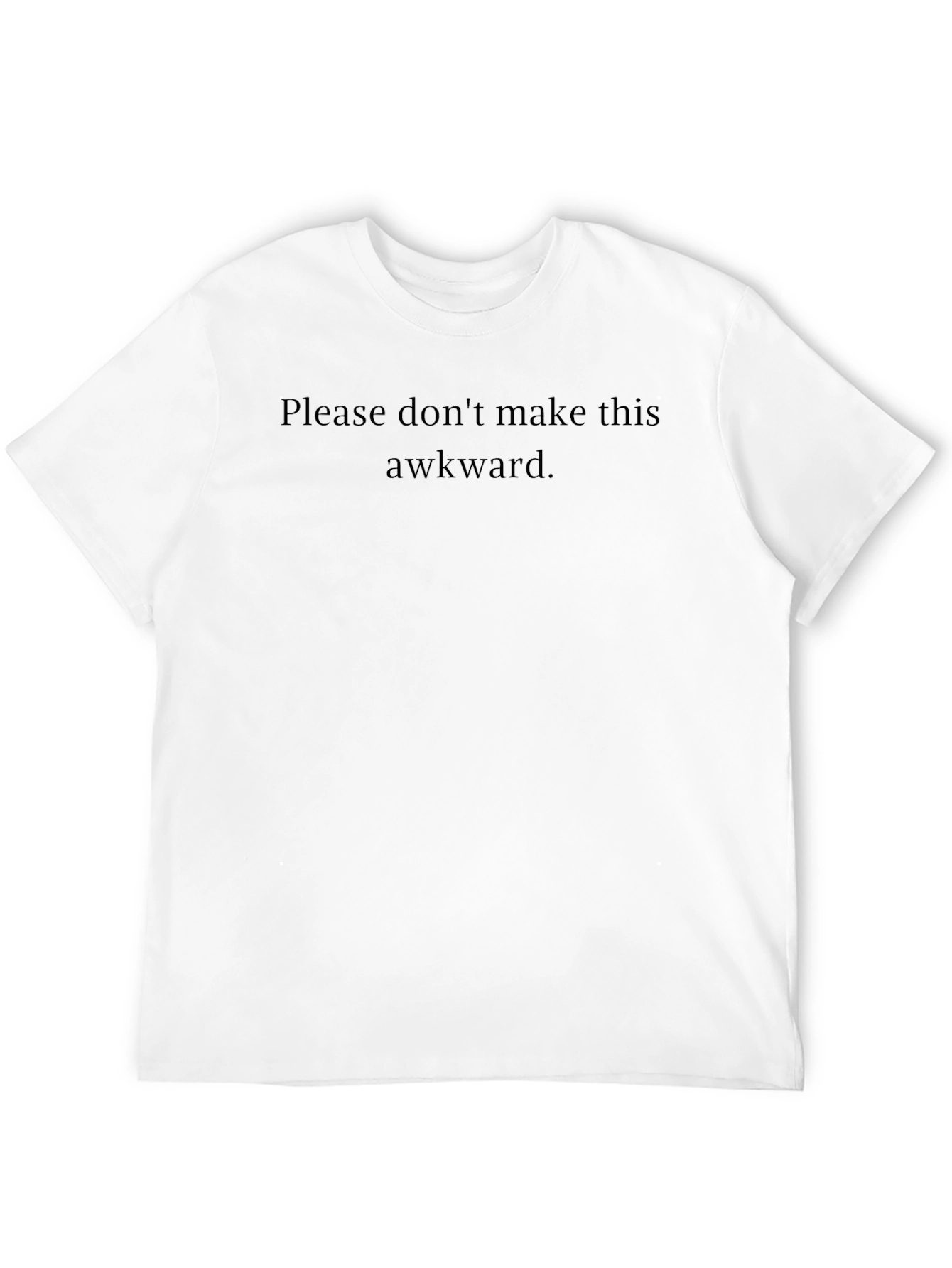 Awkward Statement Tee - Soft Black Crew Neck