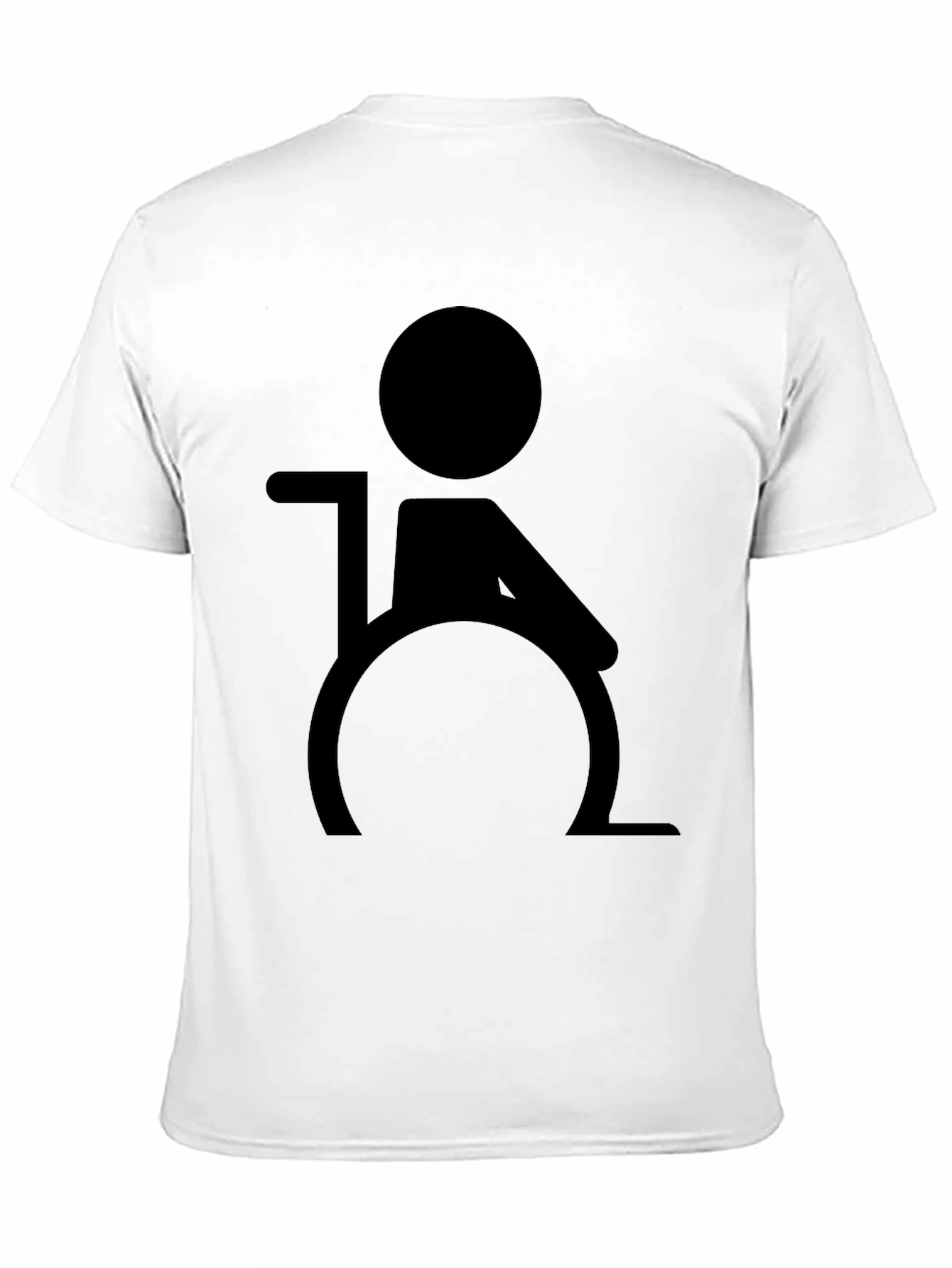 Wheelchair Symbol Graphic T-Shirt - Black