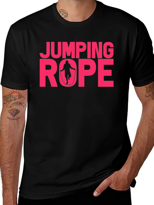 Jumping Rope Graphic T-Shirt - Fitness Apparel